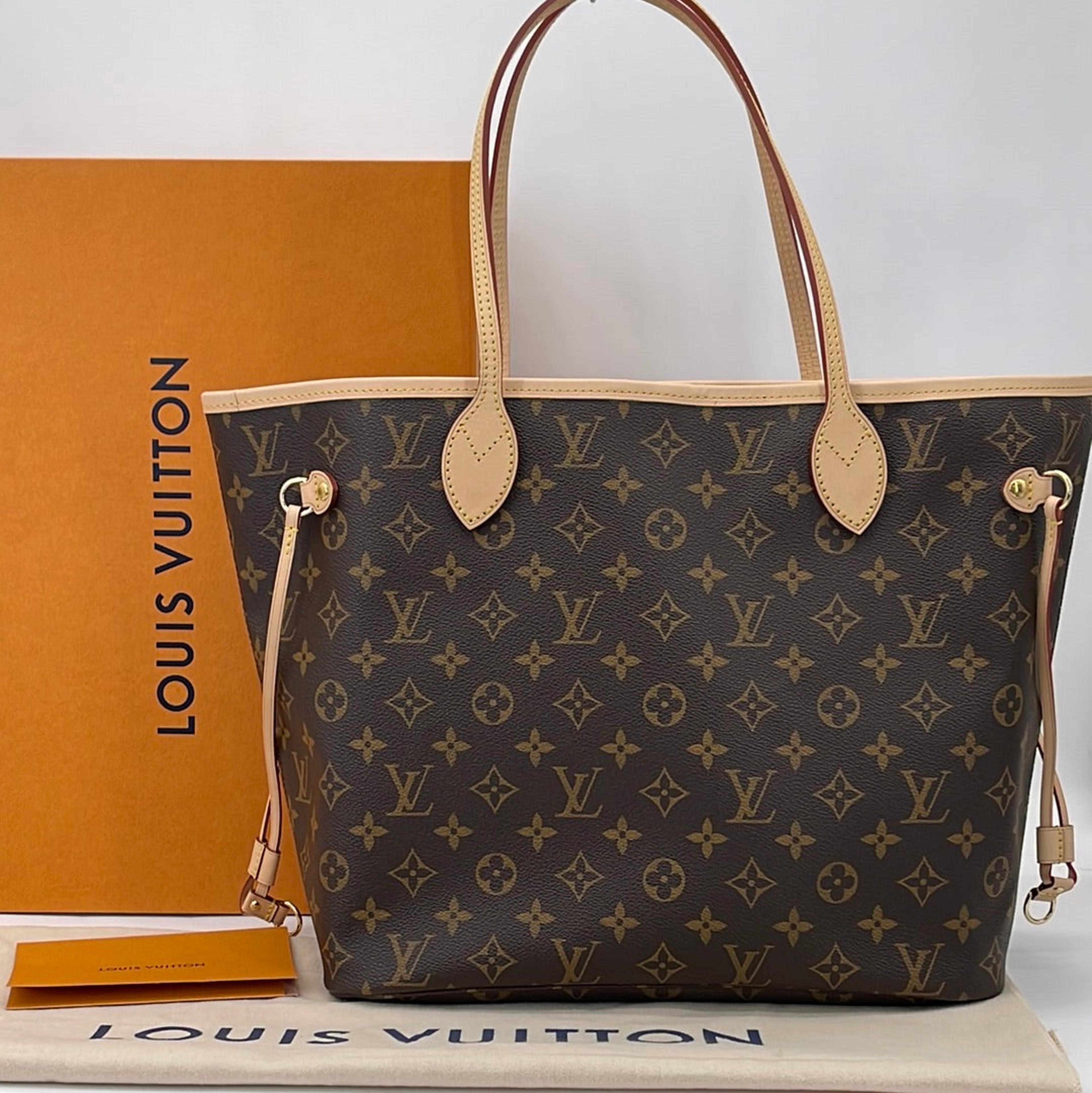 Neverfull MM, Used & Preloved Louis Vuitton Tote Bag, LXR Canada, Brown