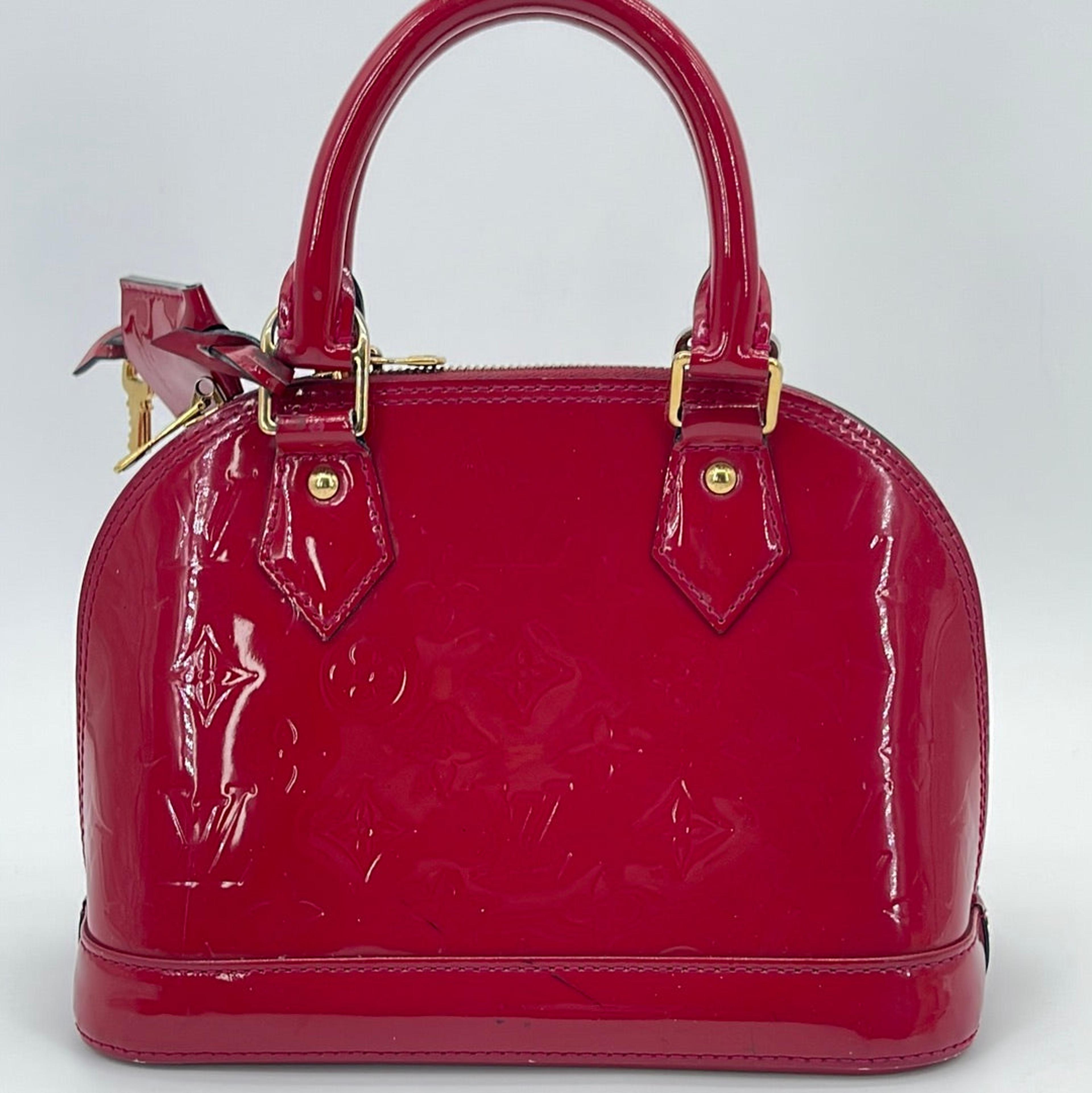 PRELOVED Louis Vuitton Berry Vernis Alma BB Crossbody Bag MI4103
