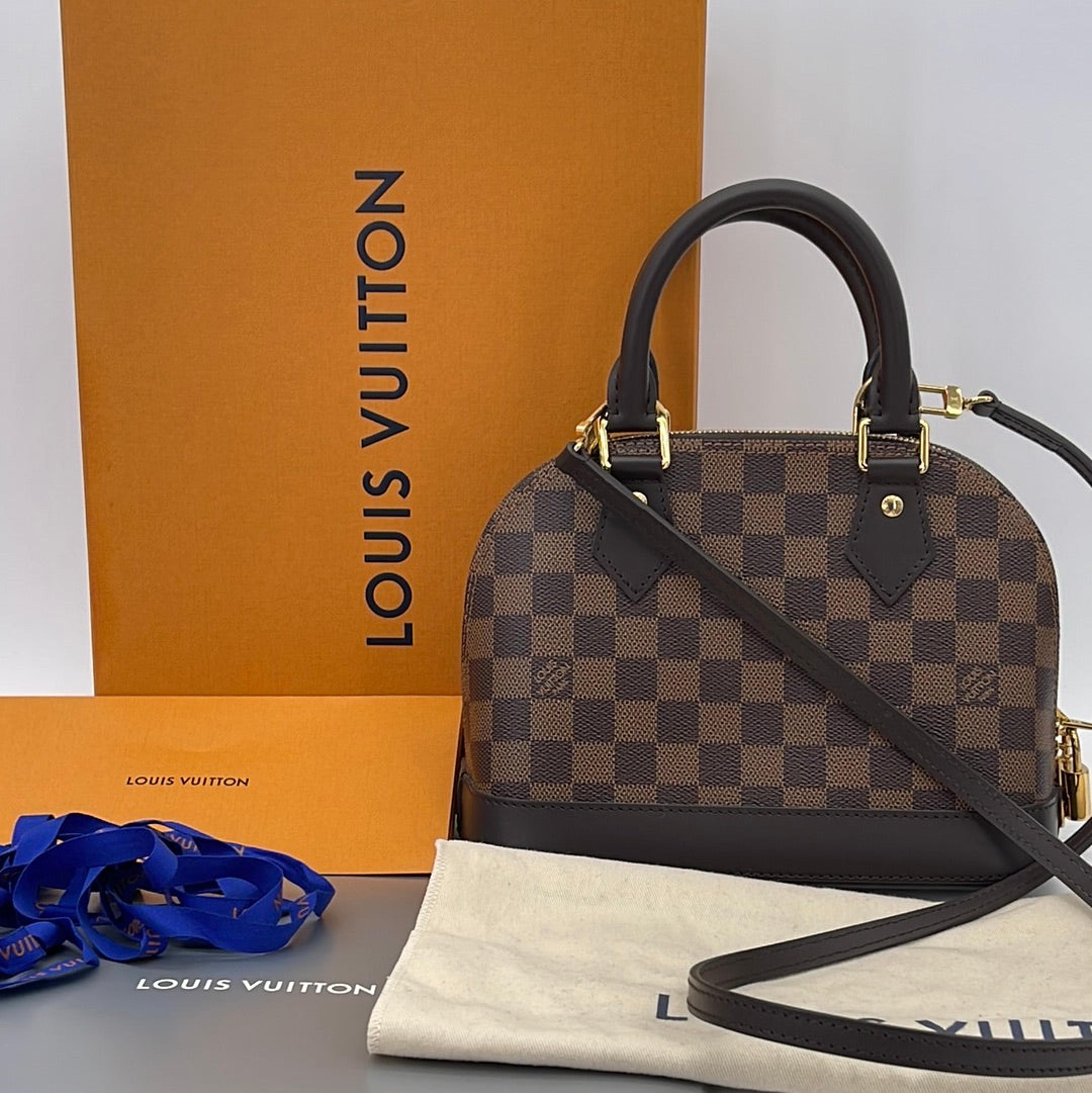 NTWRK - PRELOVED Louis Vuitton Alma BB Damier Ebene Handbag with