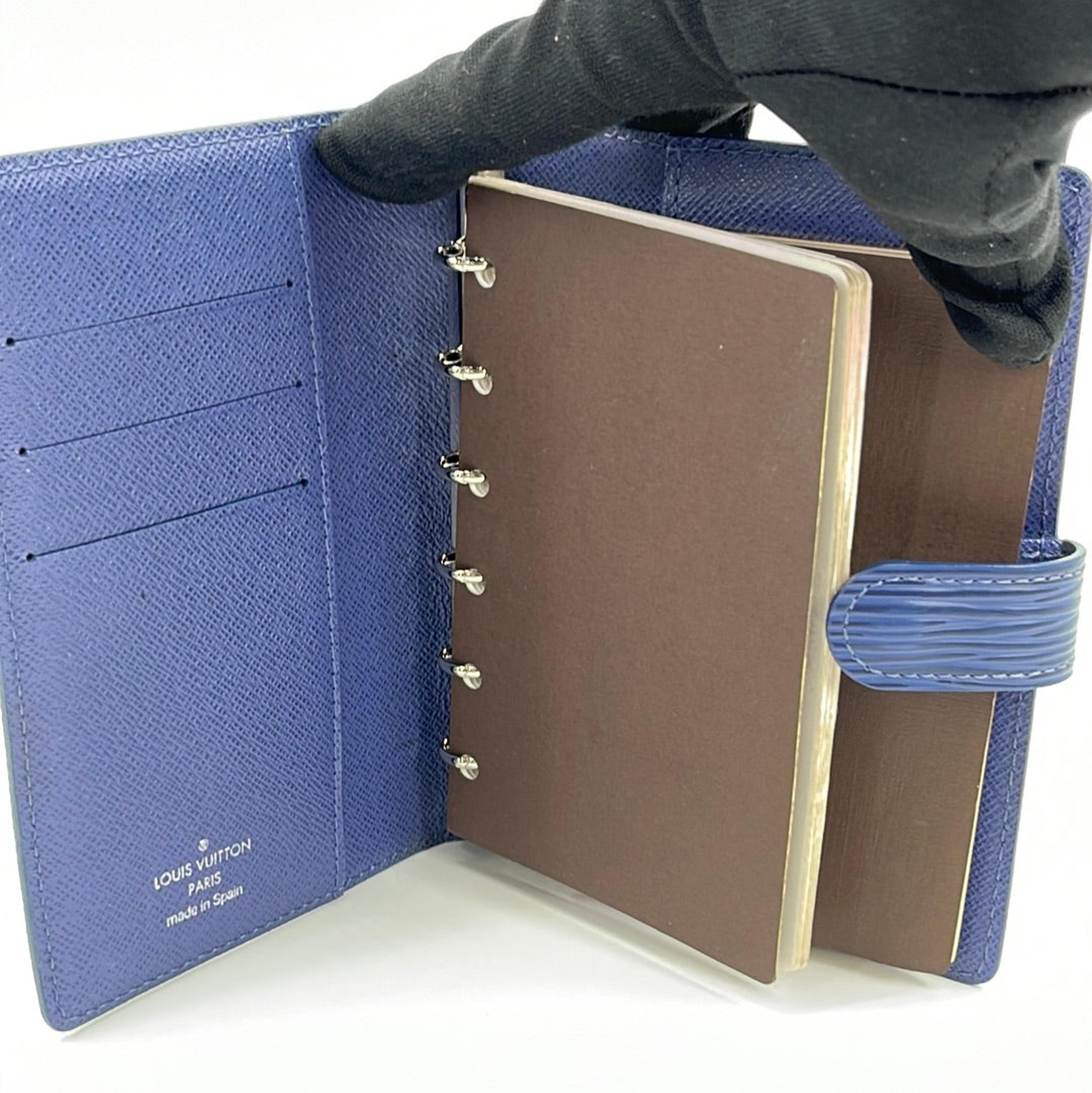 Louis Vuitton Blue Epi Leather PM Agenda Cover /Passport holder