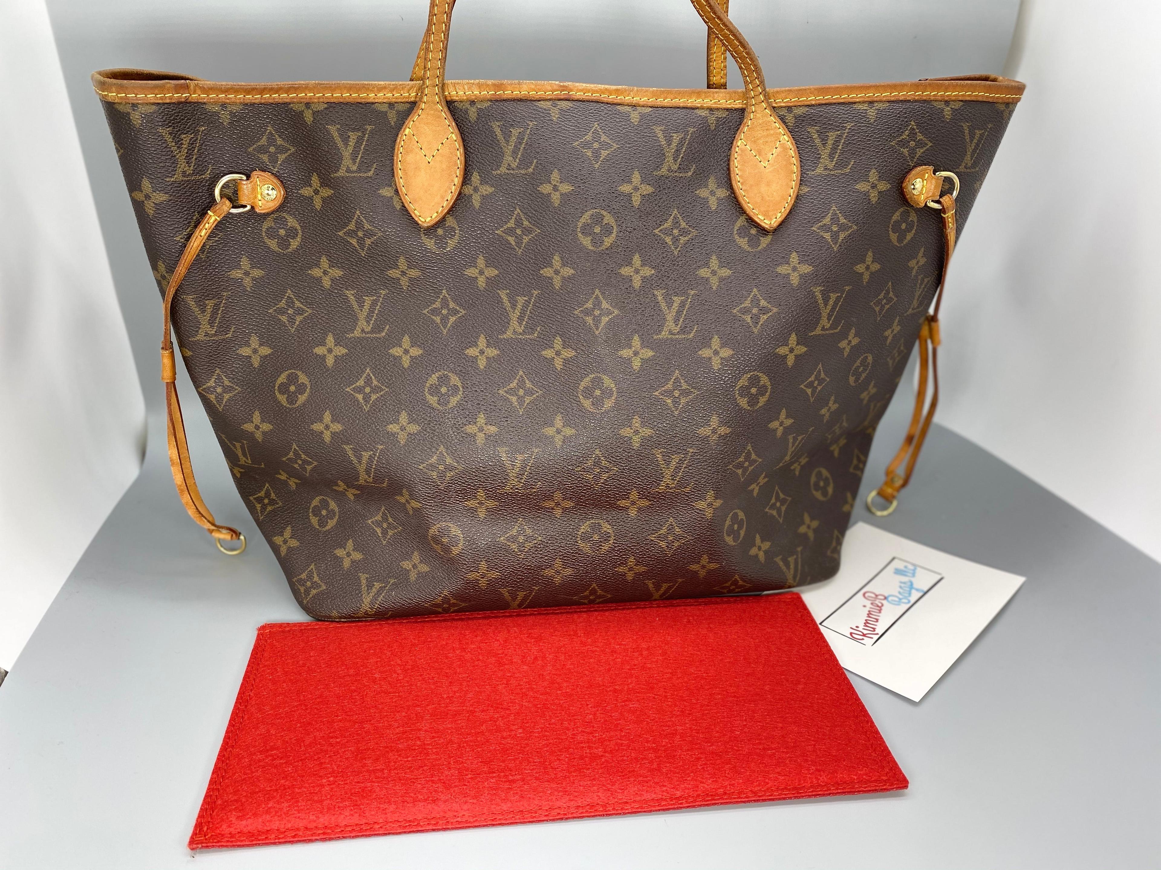LV Louis Vuitton Neverfull MM Base Shaper Tote Handbag