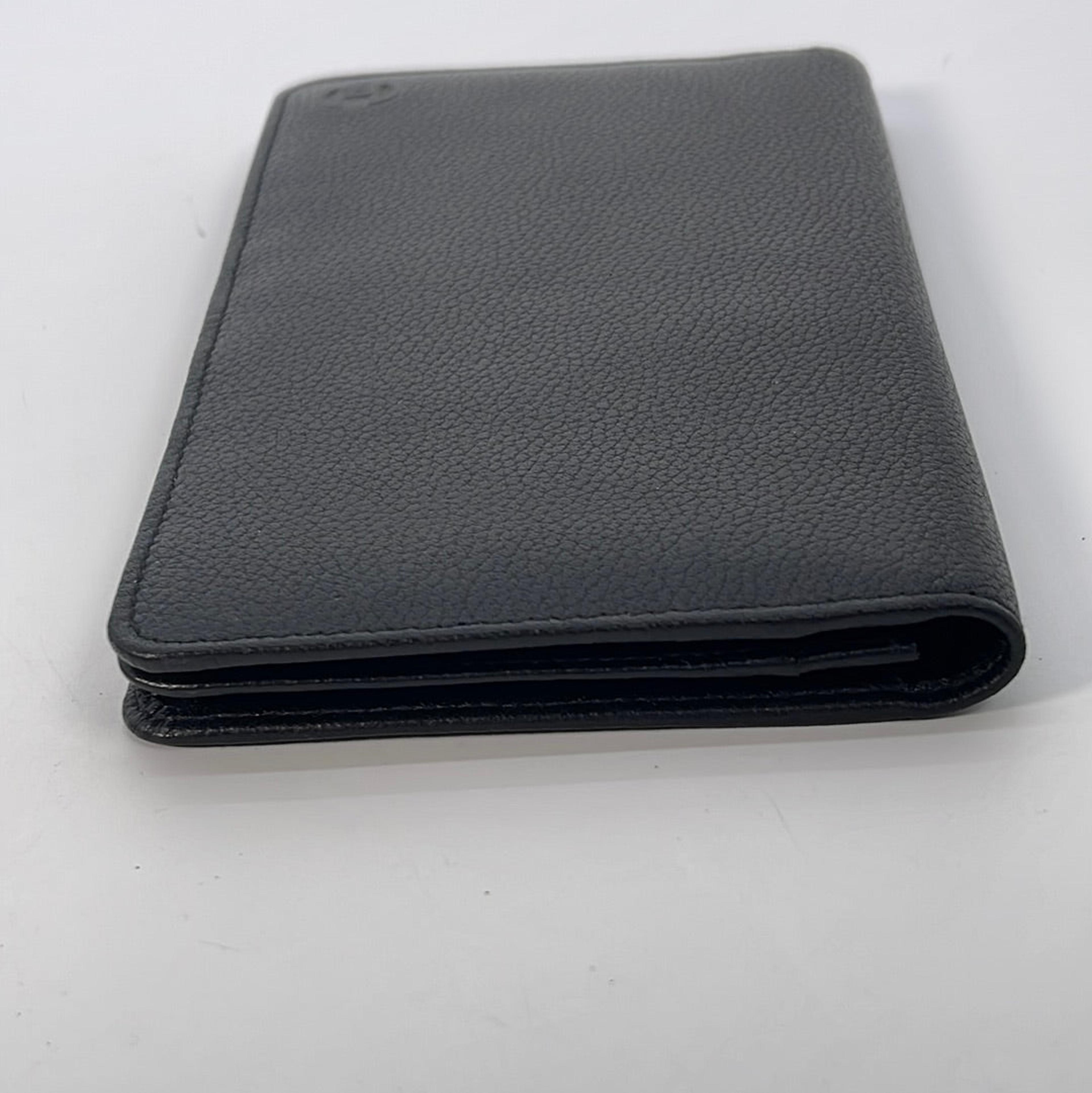 Louis Vuitton Black Taiga Leather Checkbook Wallet