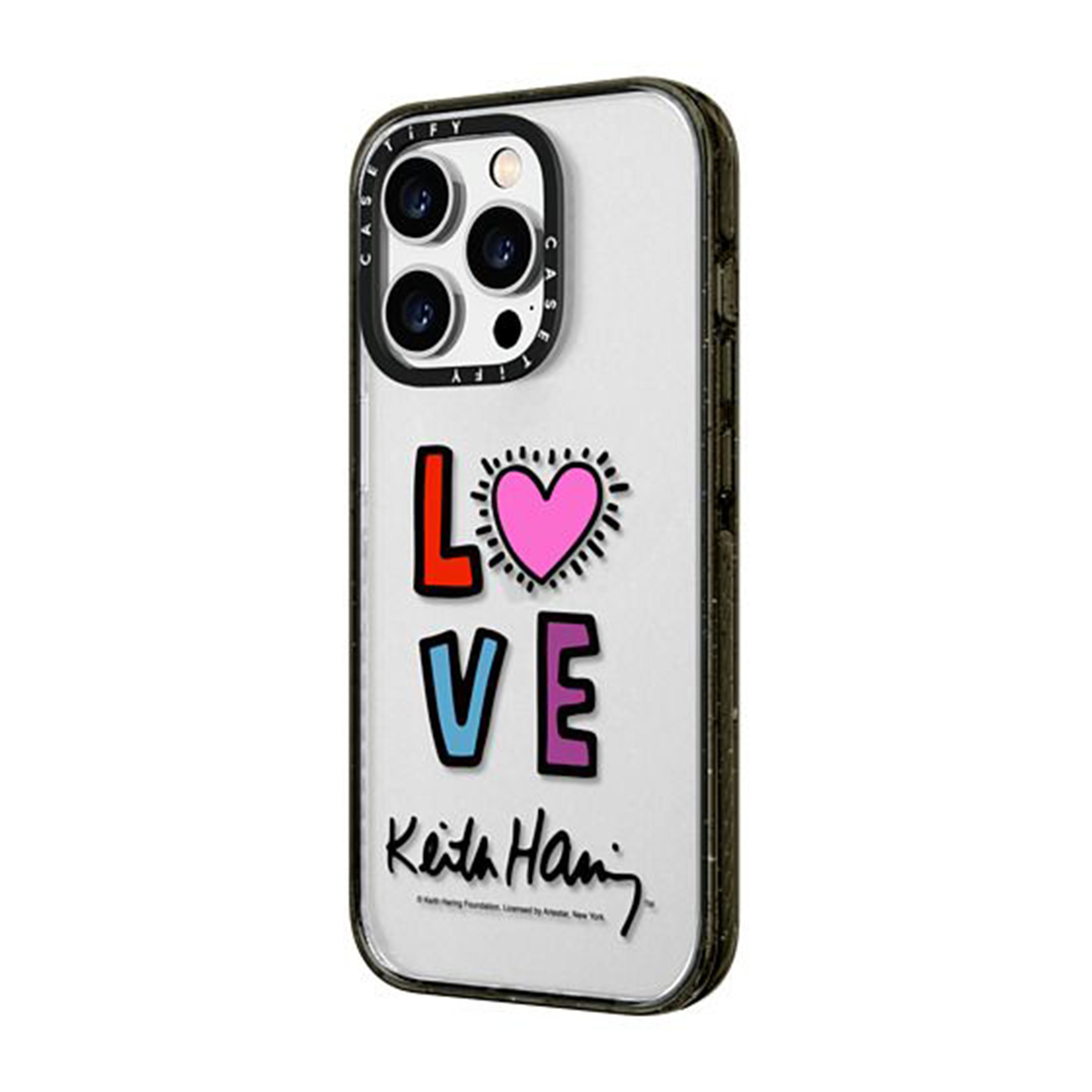 Alternate View 1 of Keith Haring iPhone 14 Pro Max Radiant Love Case