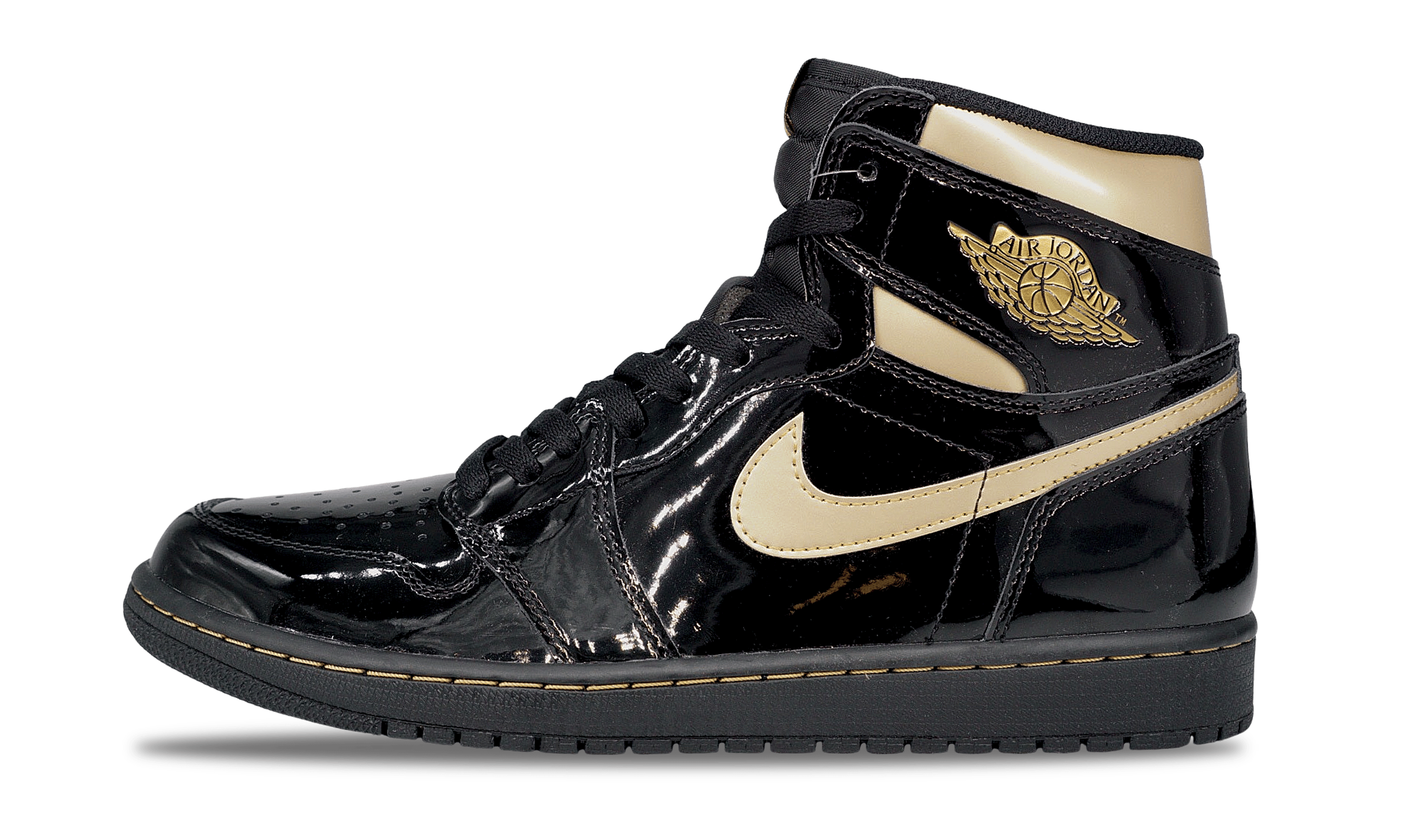 Nike Jordan 1 Retro High OG Black Metallic Gold 2020 (555088-032