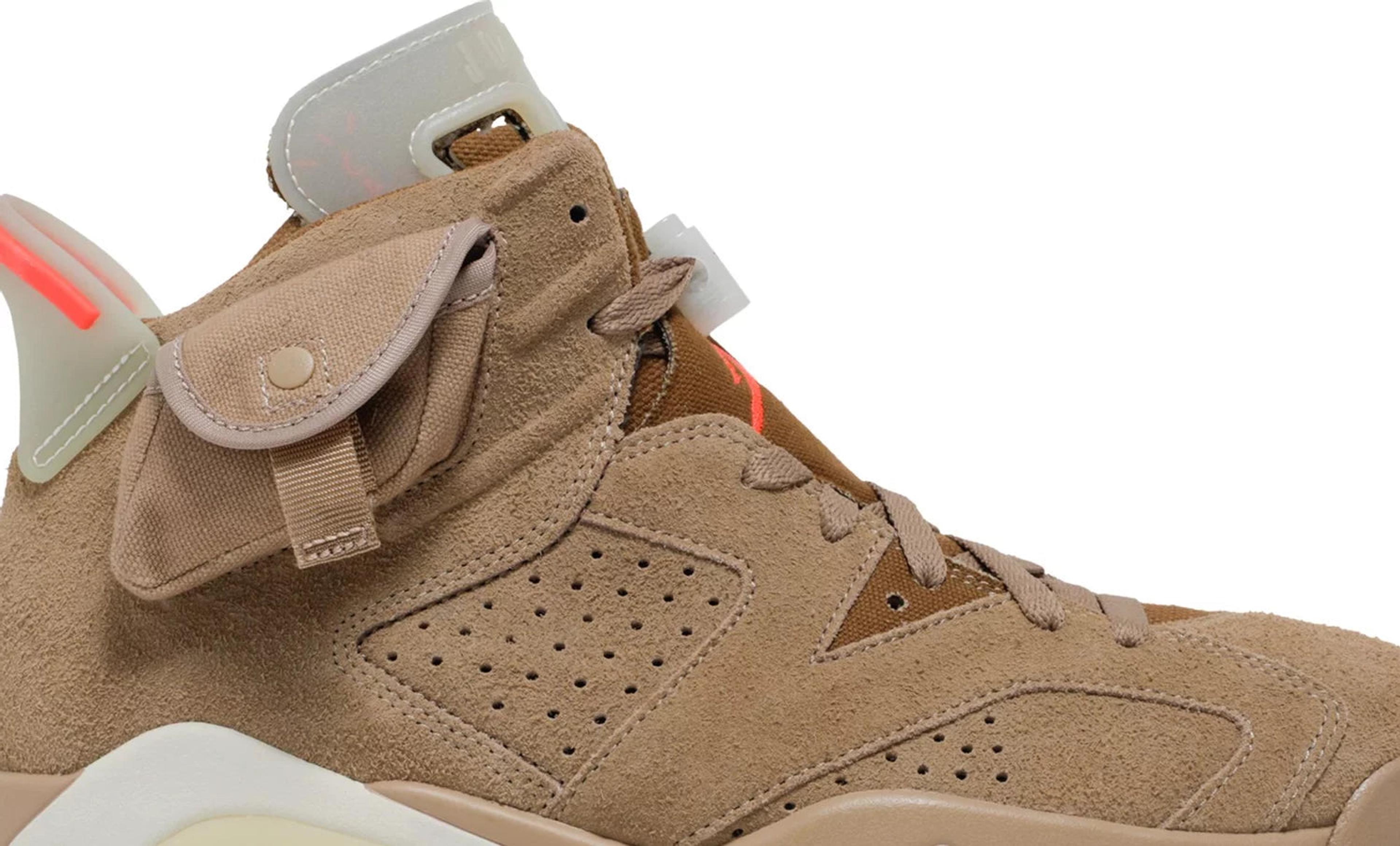 Alternate View 9 of Nike Jordan 6 Retro x Travis Scott British Khaki 2021 (DH0690-20