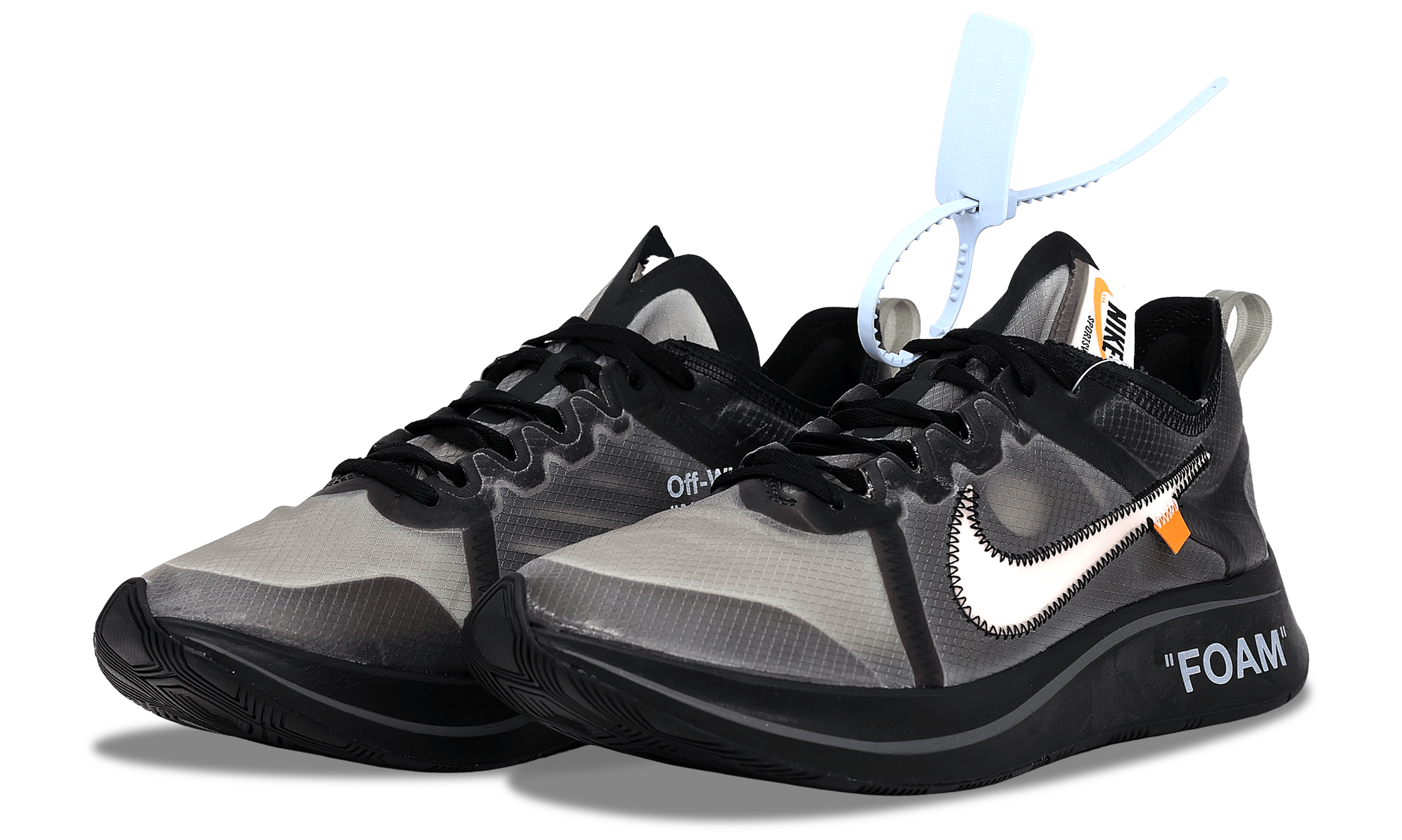 Alternate View 2 of Nike Zoom Fly SP x OFF-WHITE Black 2018 (AJ4588-001) Men's Size 