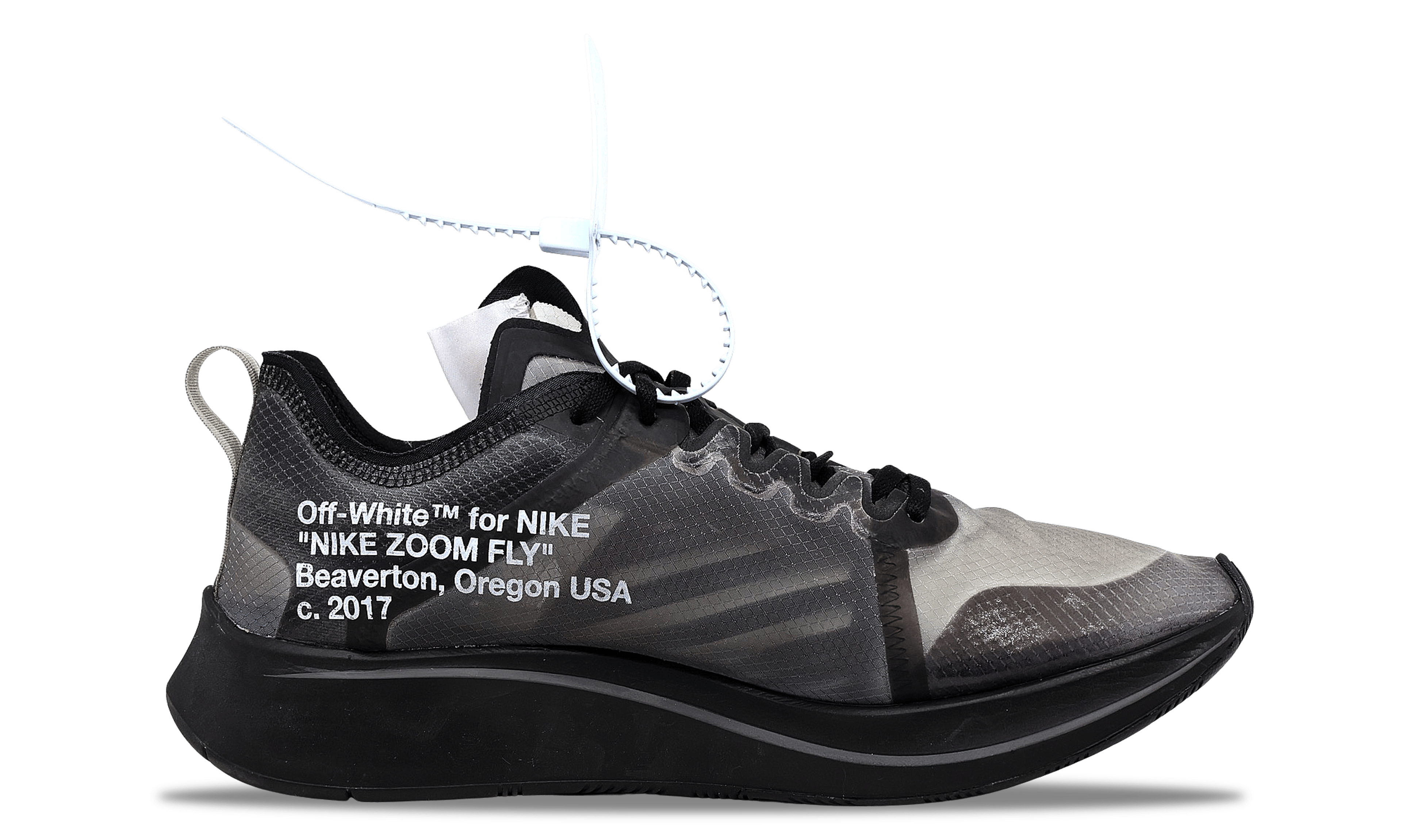 Alternate View 1 of Nike Zoom Fly SP x OFF-WHITE Black 2018 (AJ4588-001) Men's Size 