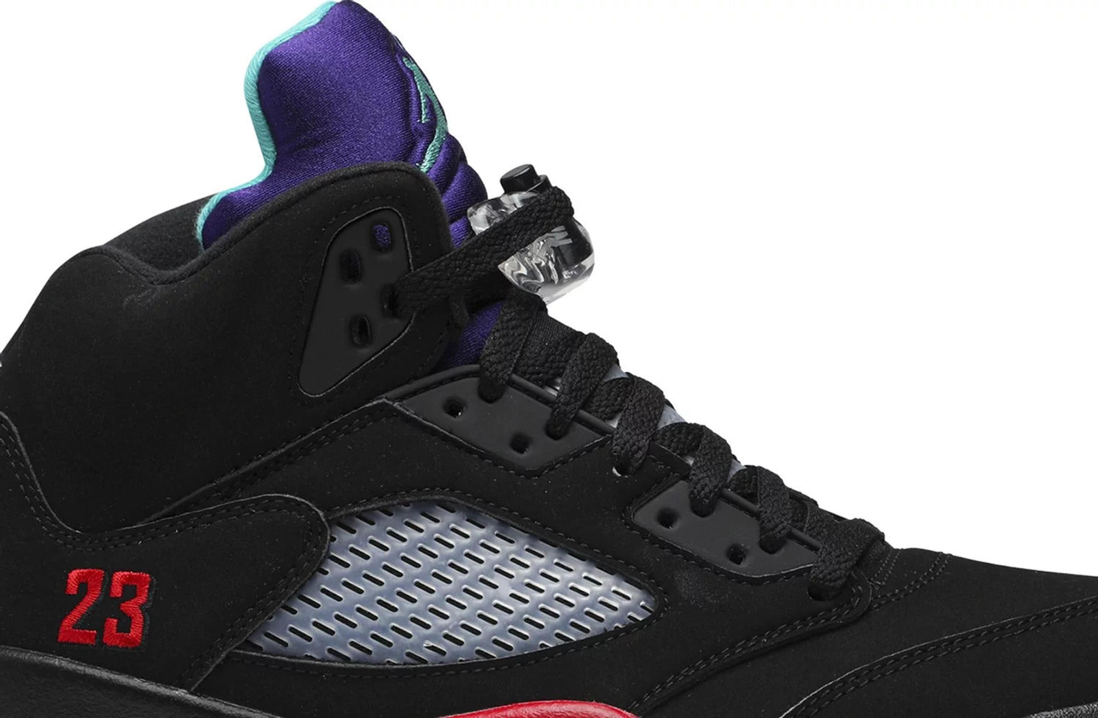 Alternate View 4 of Nike Jordan 5 Retro Top 3 Black Red Grape (CZ1786-001) Men's Siz