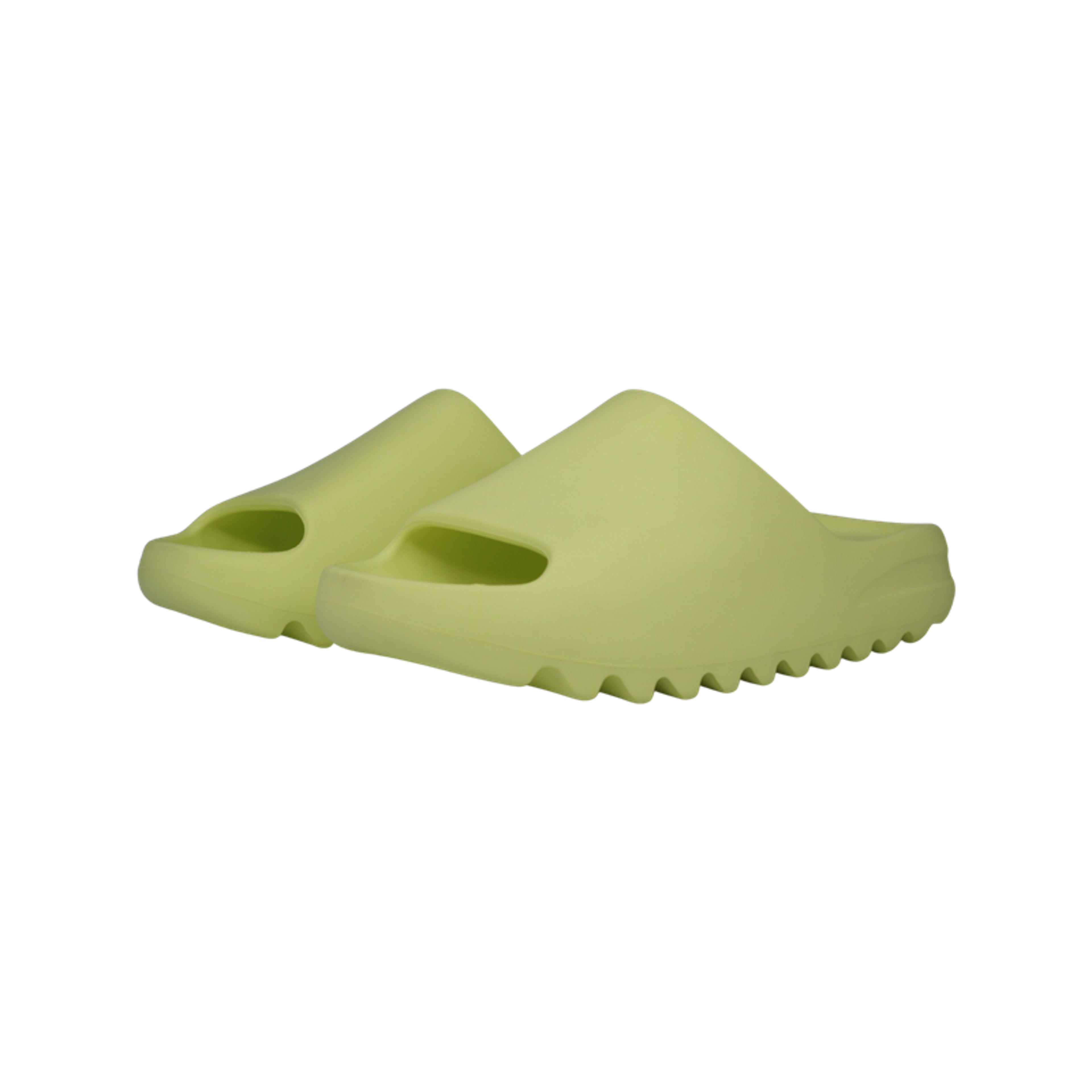 Alternate View 2 of Adidas Yeezy Slides Glow Green (GX6138) Kanye West Men's Size 5-