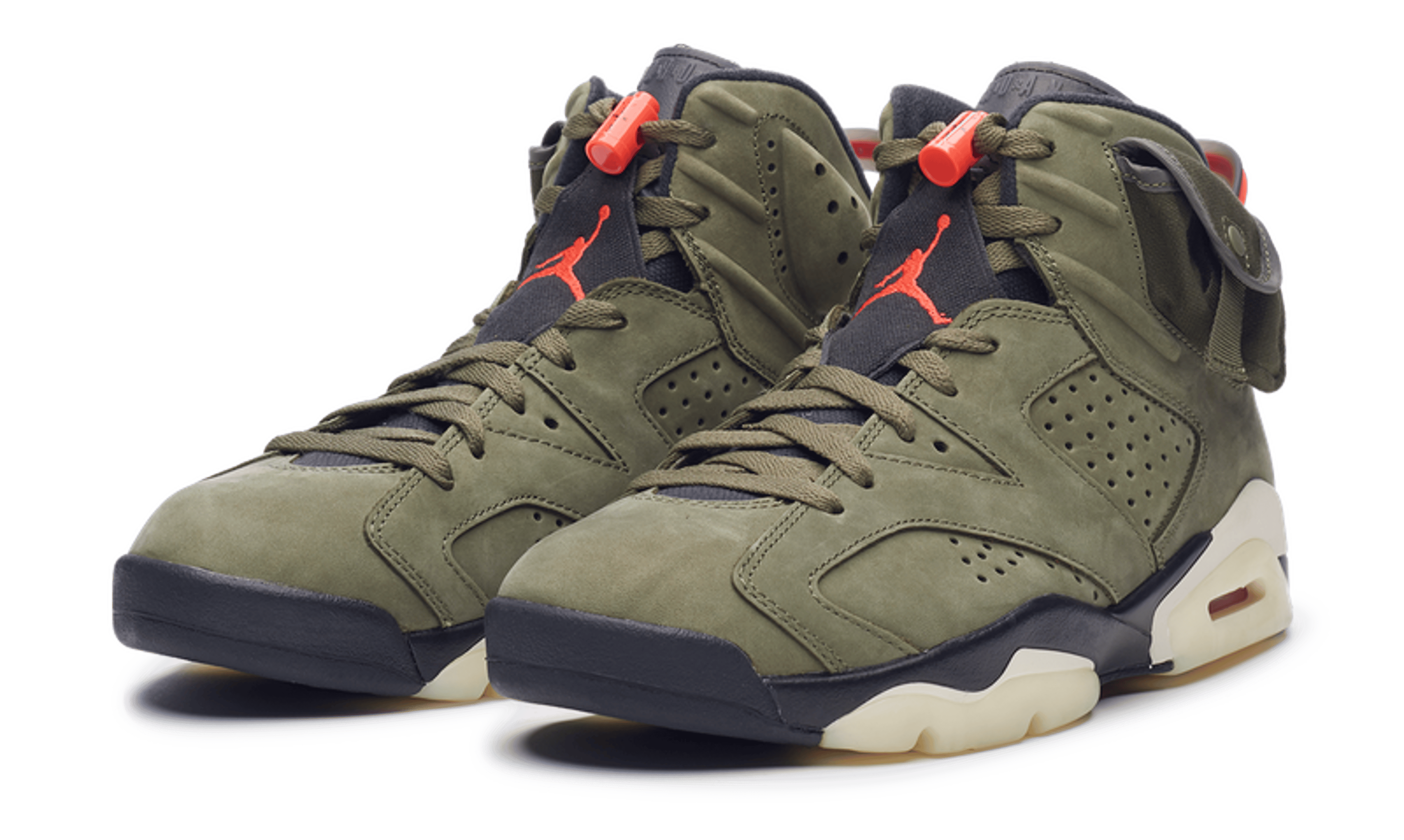 Alternate View 2 of Nike Jordan 6 Retro x Travis Scott OIive Green (CN1084-200) Men 