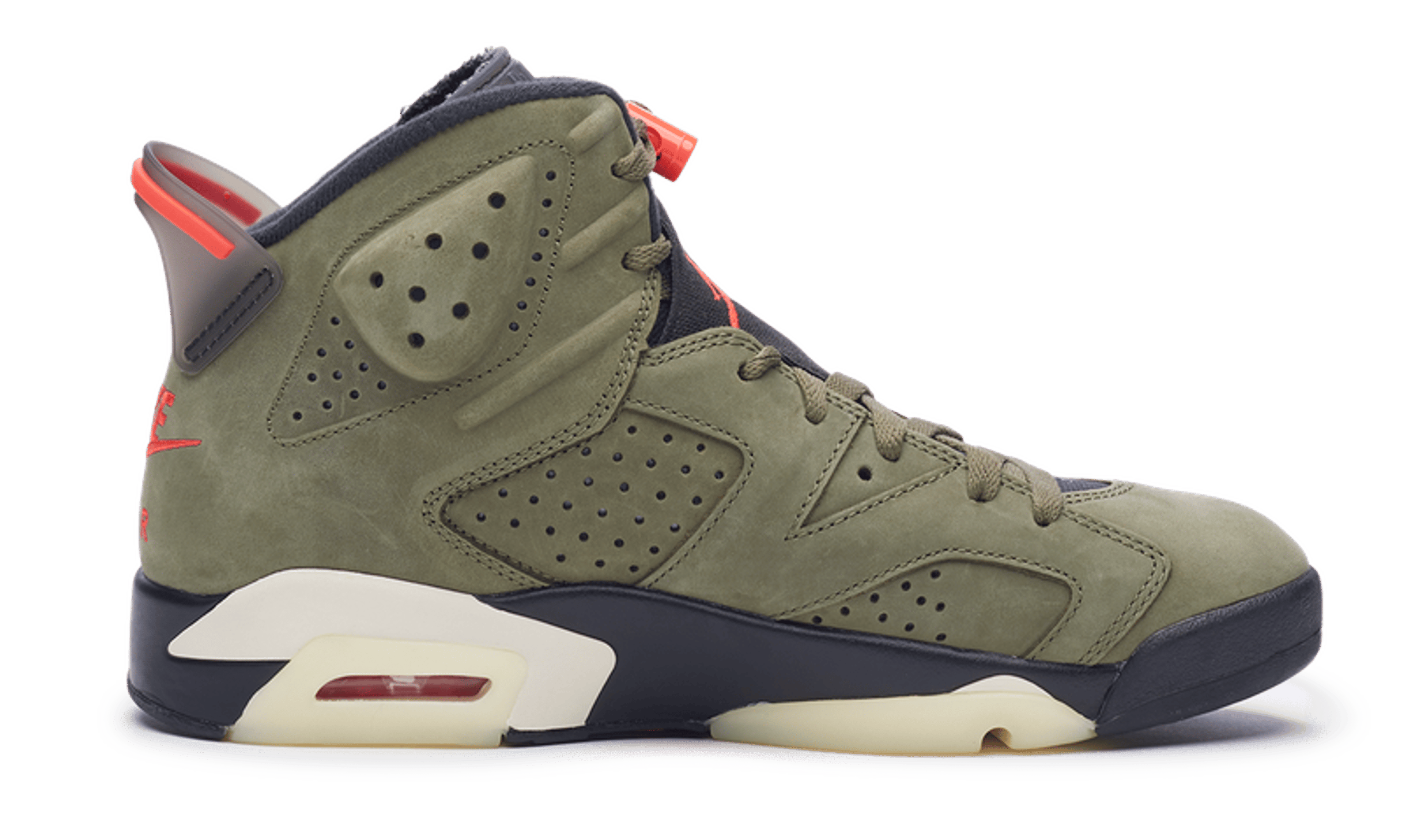 Alternate View 1 of Nike Jordan 6 Retro x Travis Scott OIive Green (CN1084-200) Men 