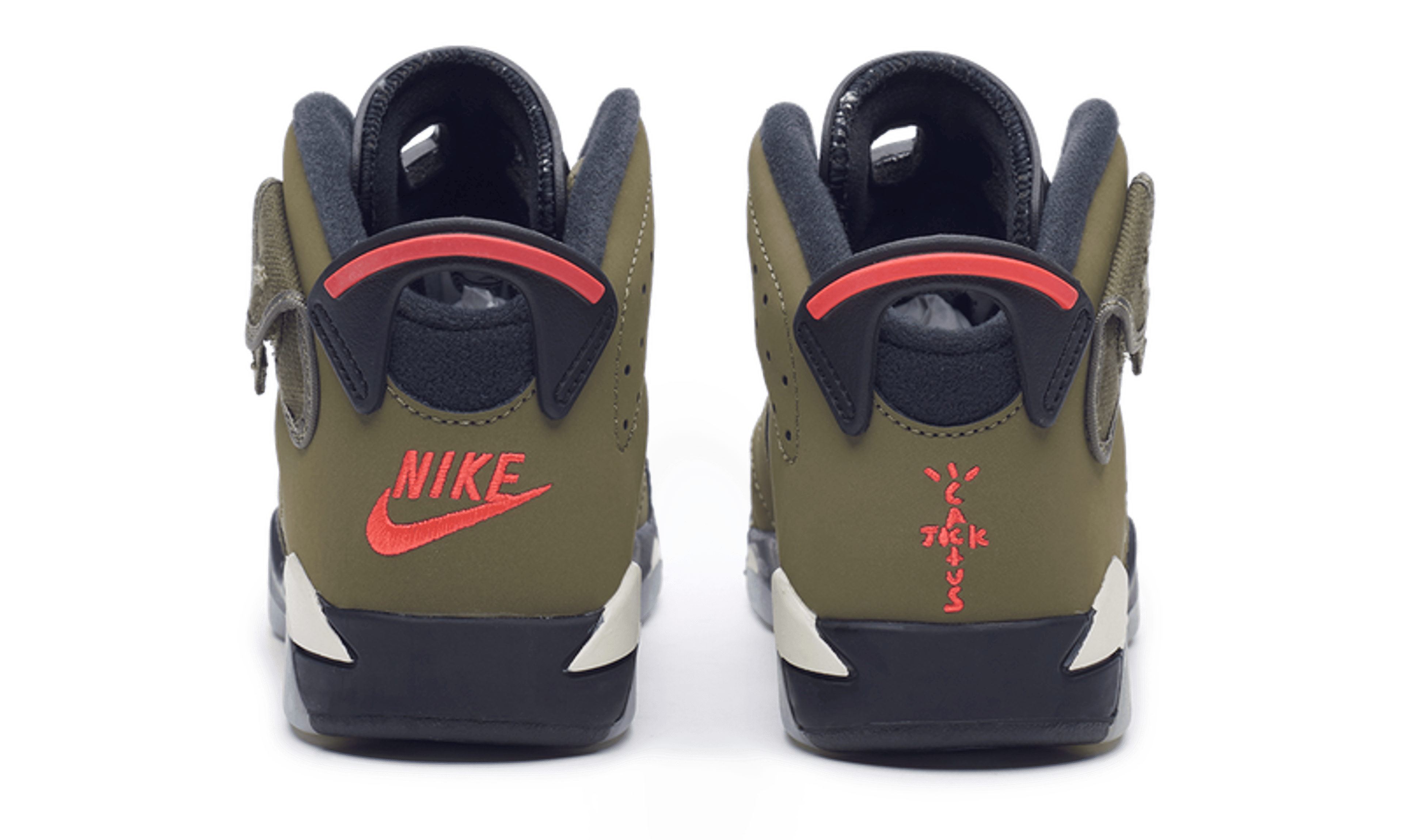 Alternate View 3 of Nike Jordan 6 Retro x Travis Scott PS (CQ3565-200) Preschool Siz