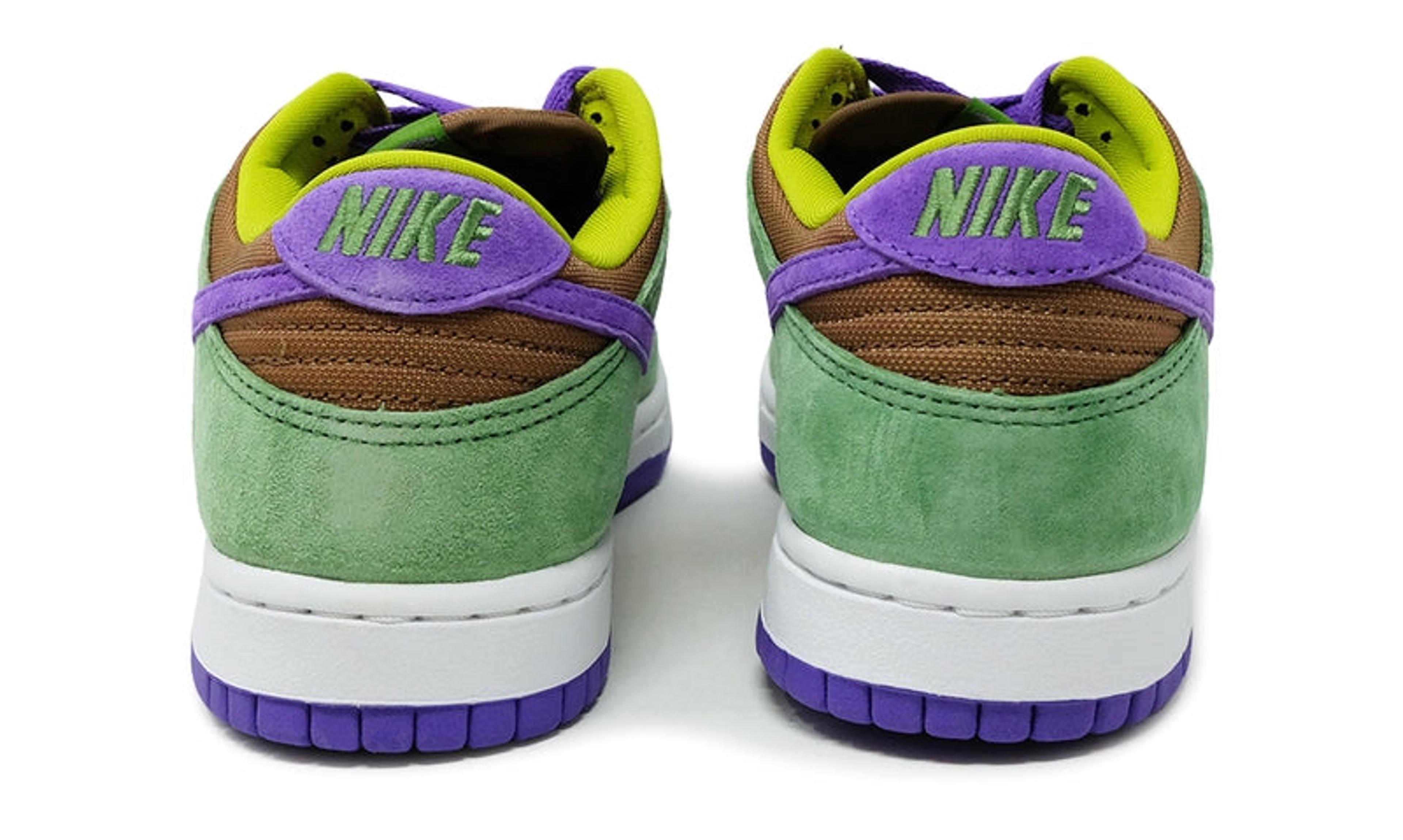 Alternate View 3 of Nike Dunk Low Veneer 2020 Green Purple (DA1469-200) Men's Size 8