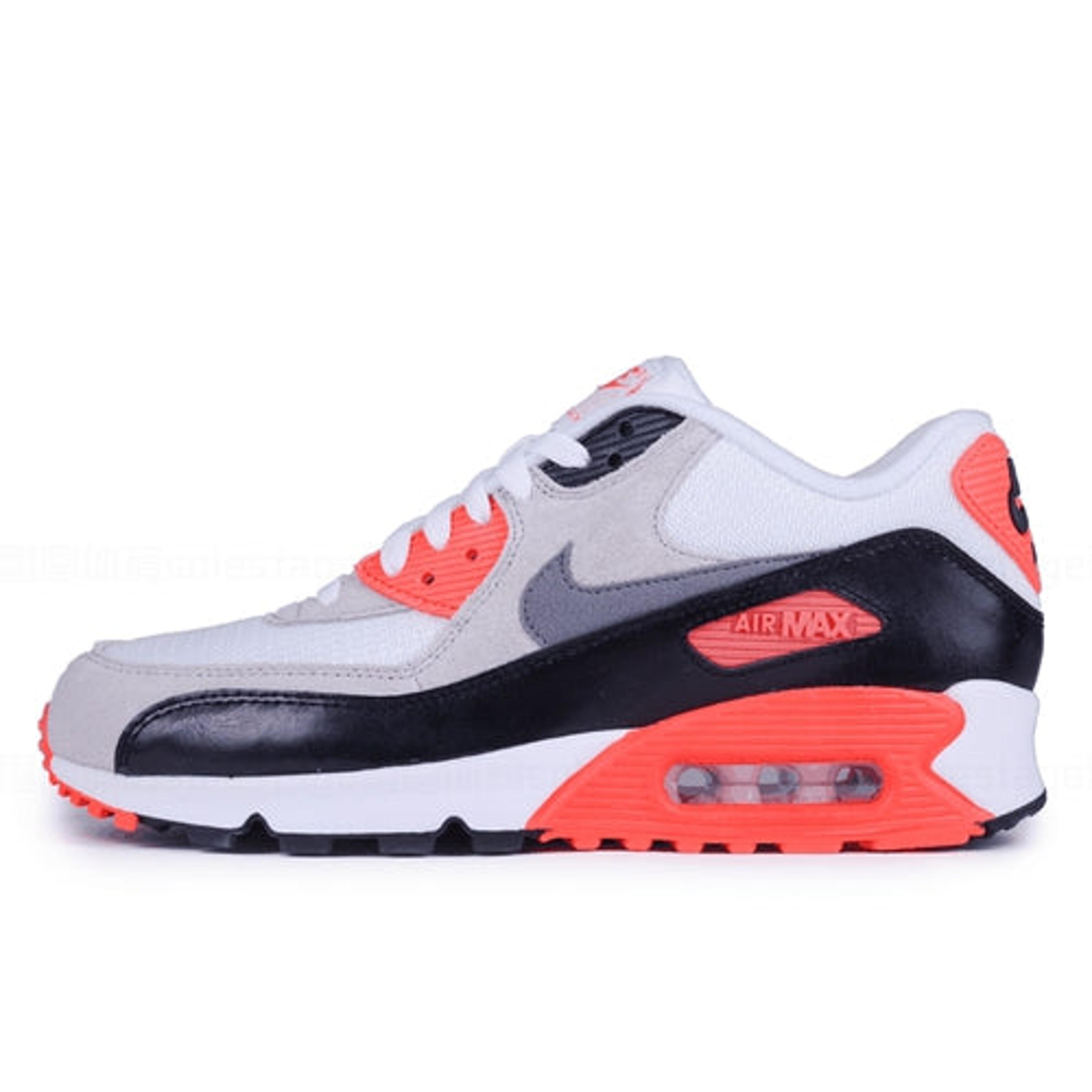 Alternate View 1 of Nike Air Max 90 Premium Mesh Infrared 2015 GS (724882-100) Youth