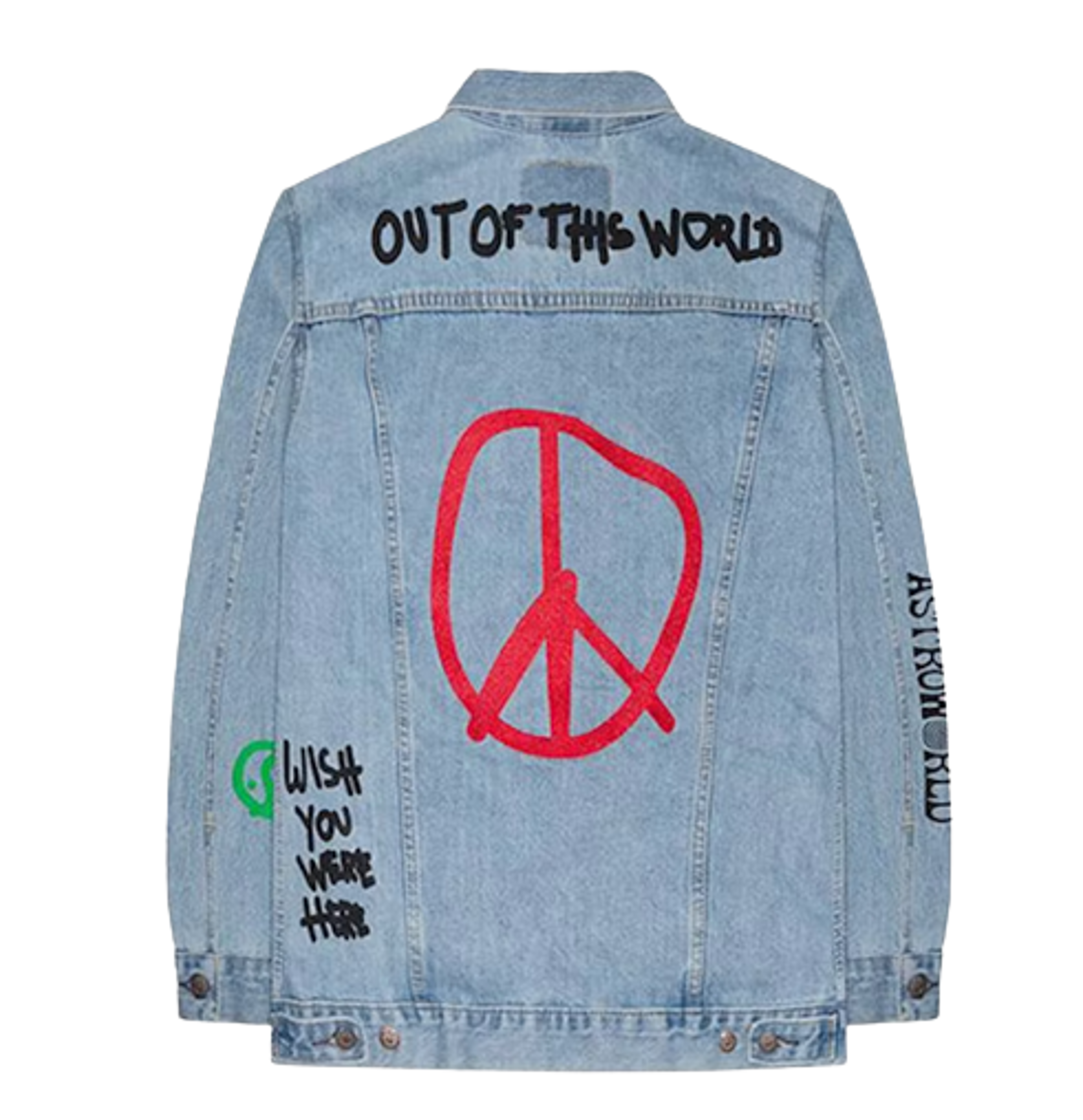 Alternate View 1 of Travis Scott Astroworld Levis Denim Jacket