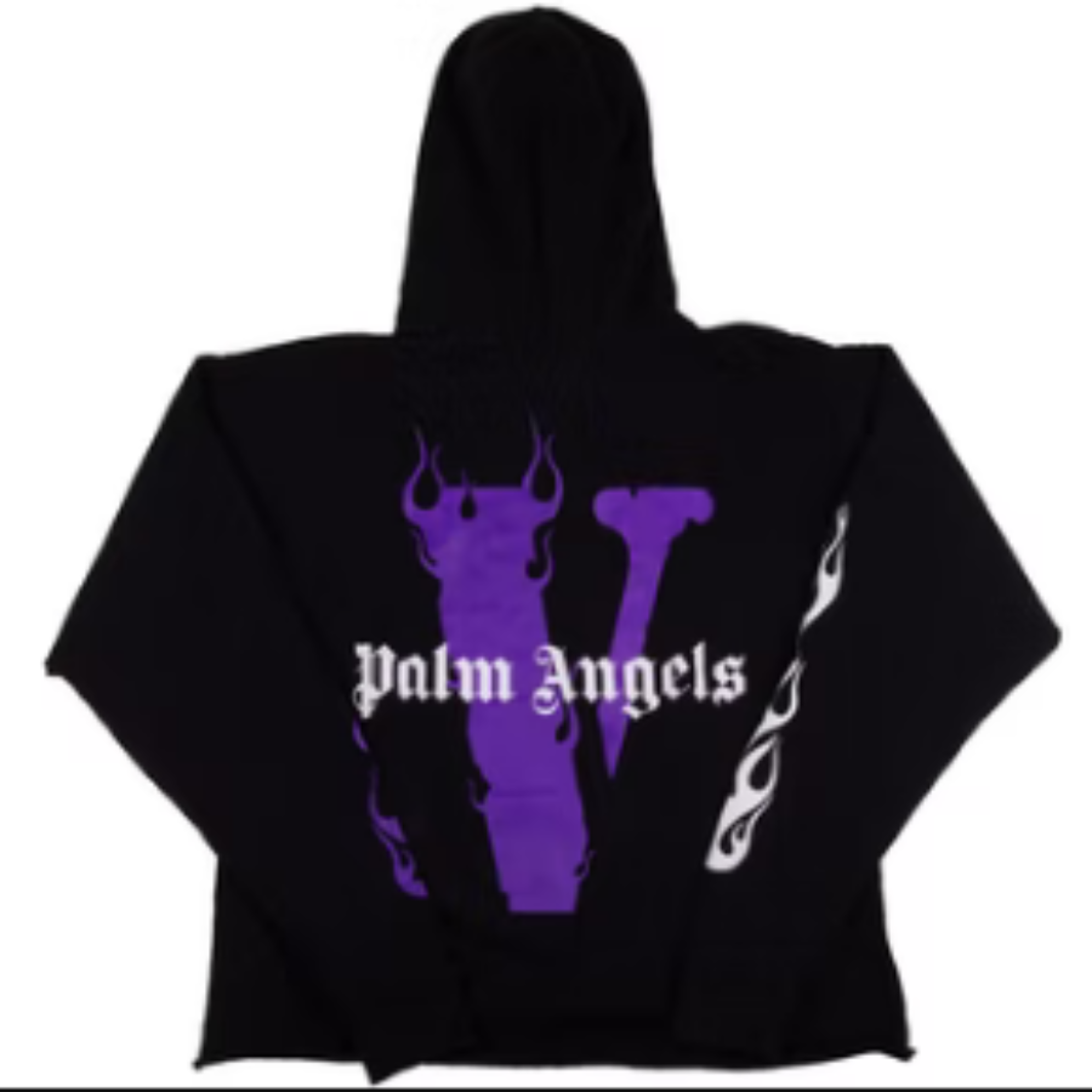 Alternate View 1 of VLONE x Palm Angels Hoodie Black Purple (VLOW082) 2018 Men's Siz