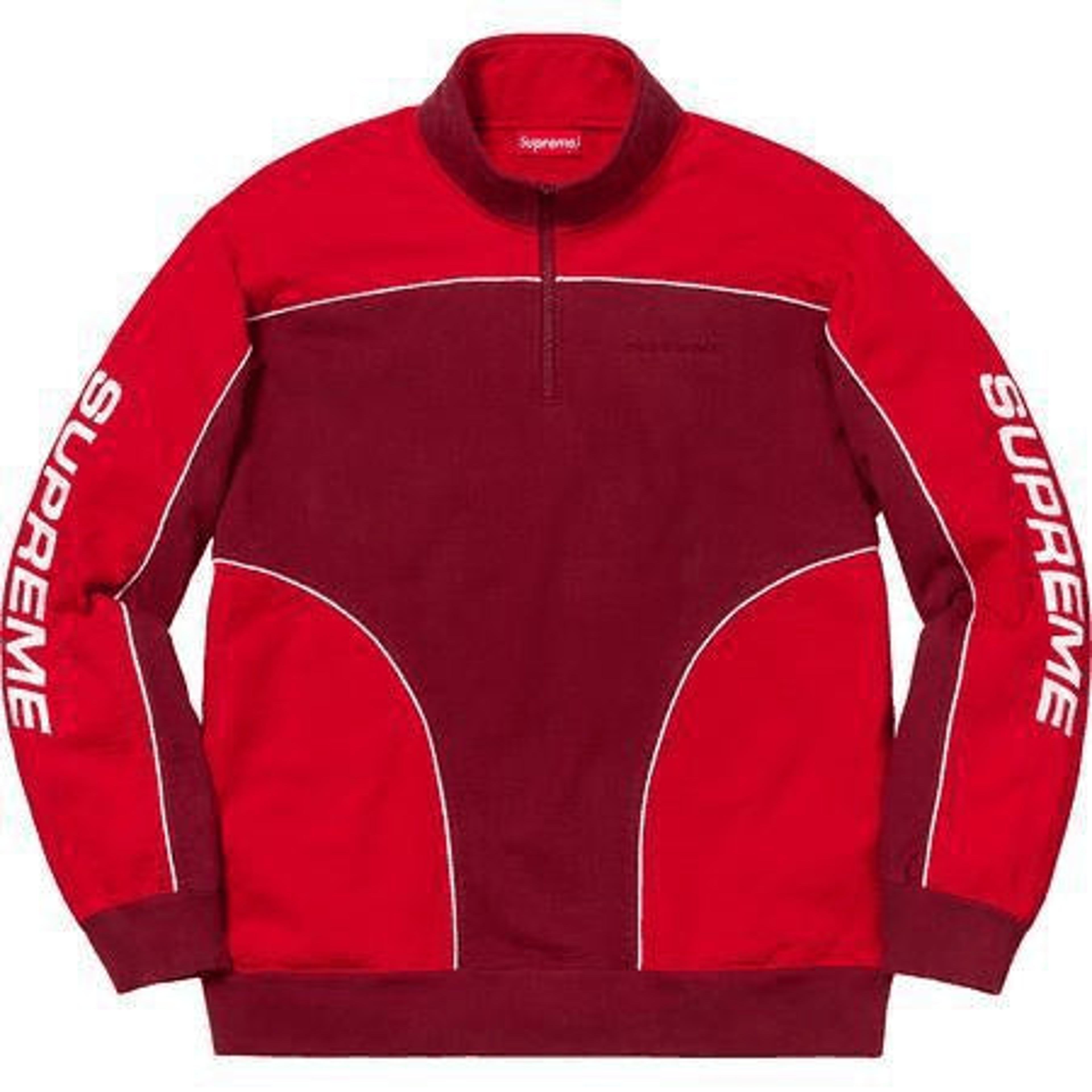 Supreme Speedway Half Zip Sweatshirt Red