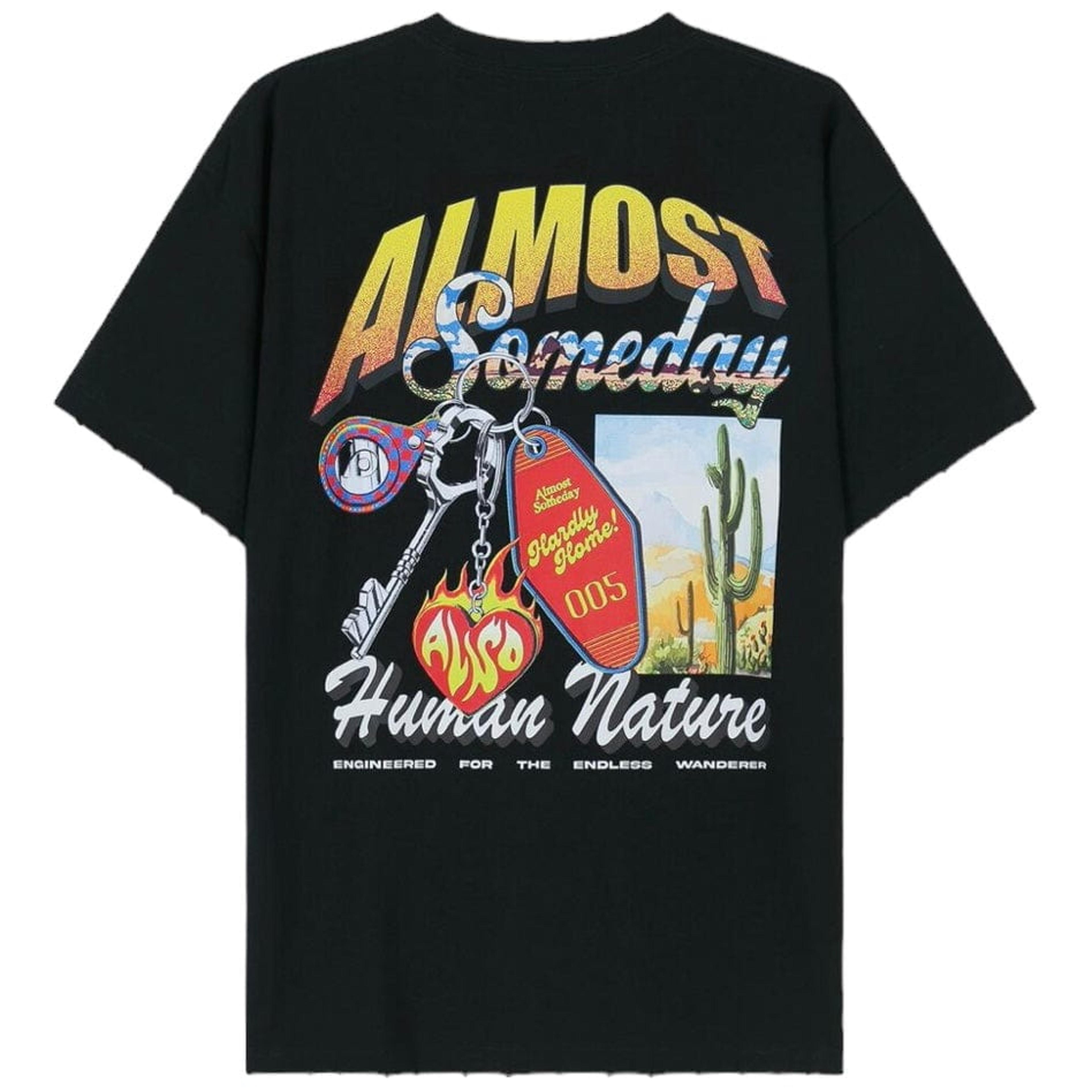 Alternate View 1 of Almost Someday Human Nature Tee (Black) AS-W23-TS-HMN