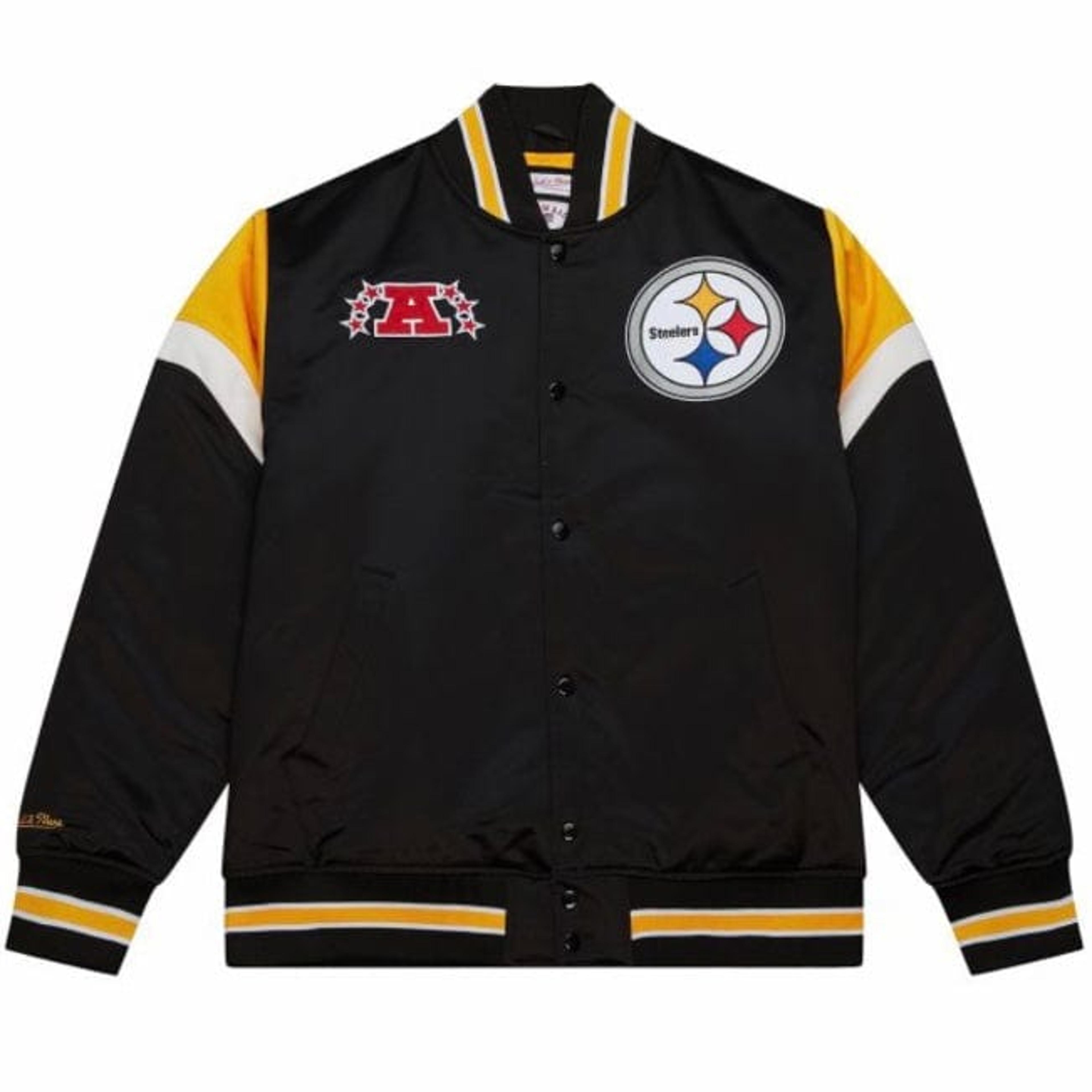 Mitchell & Ness NFL Pittsburgh Steelers Heavyweight Satin Jacket