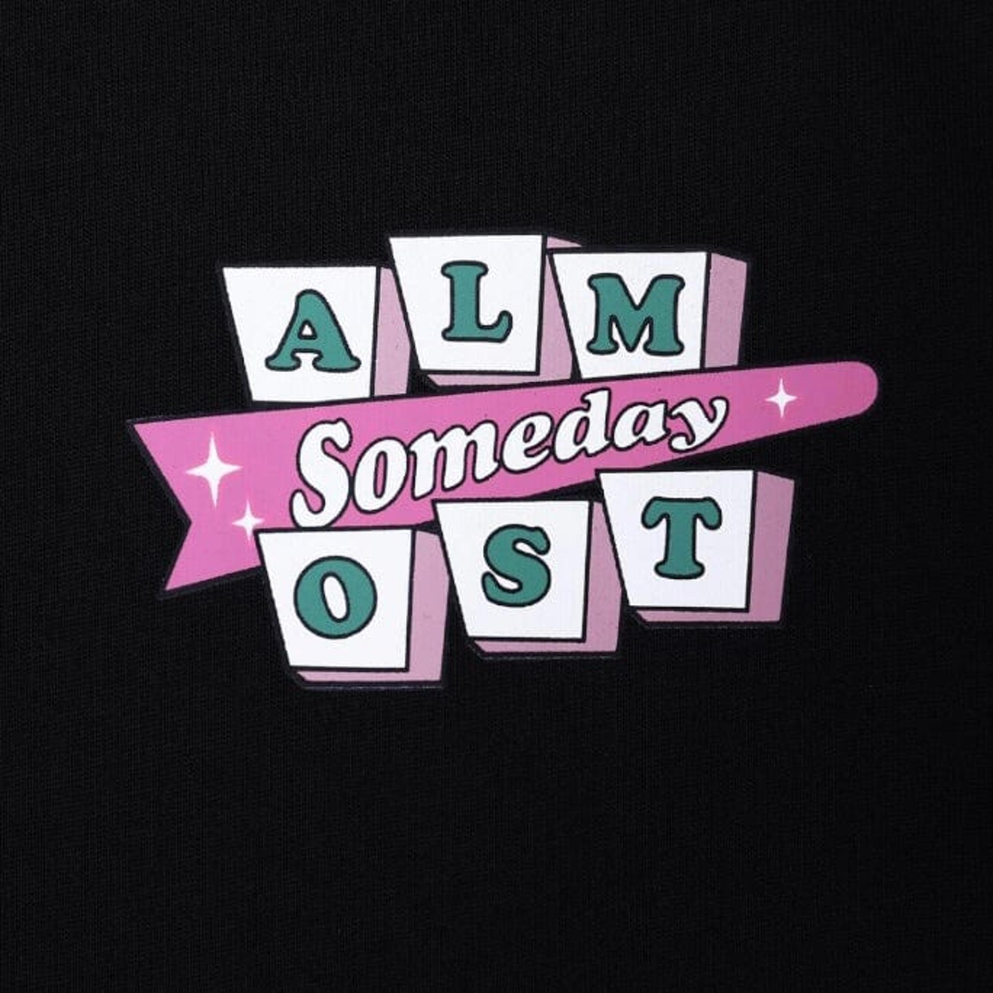 Alternate View 2 of Almost Someday Retro Tee (Black) AS-W23-TS-RTR