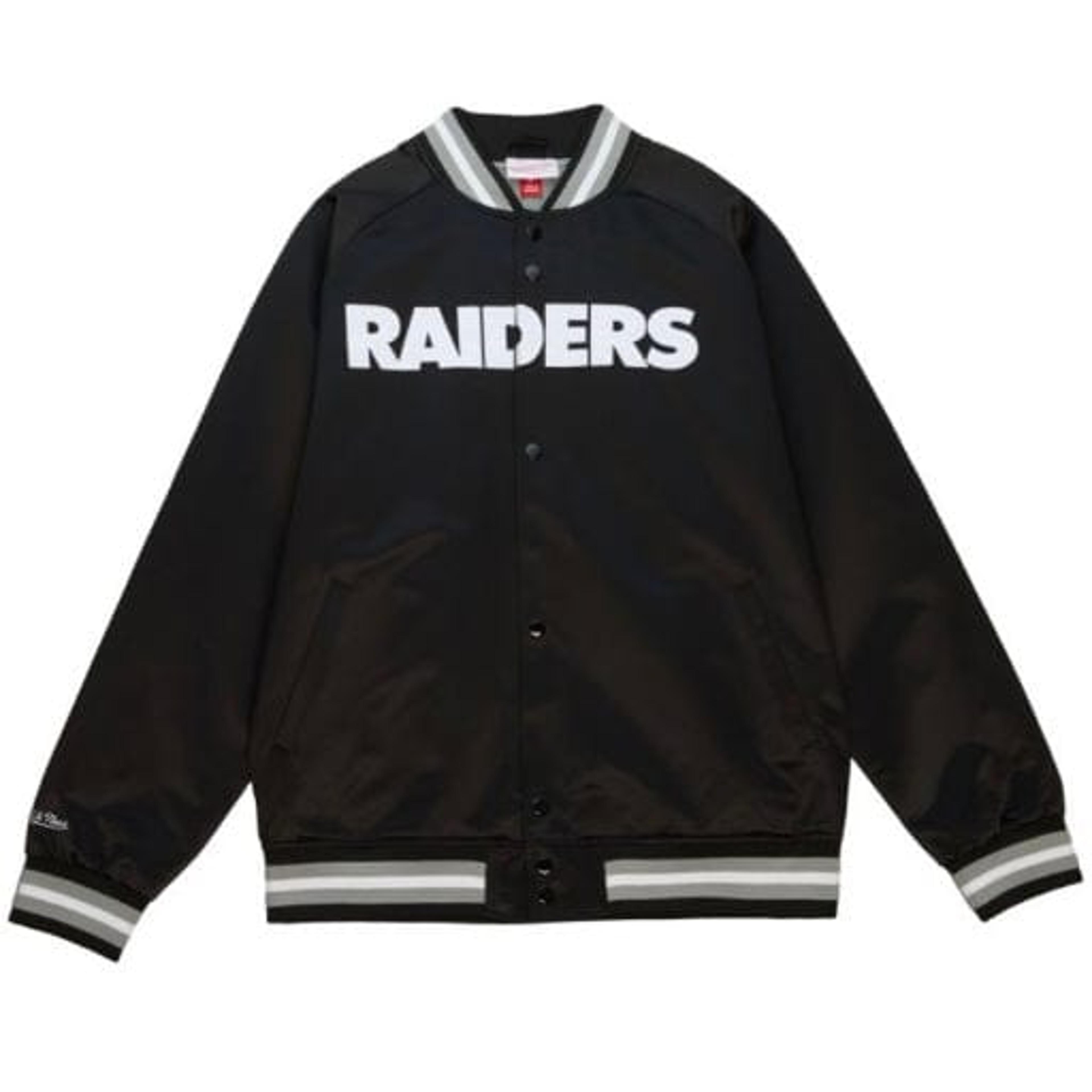 Mitchell & Ness NFL Oakland Raiders Double Clutch Jacket (Black/