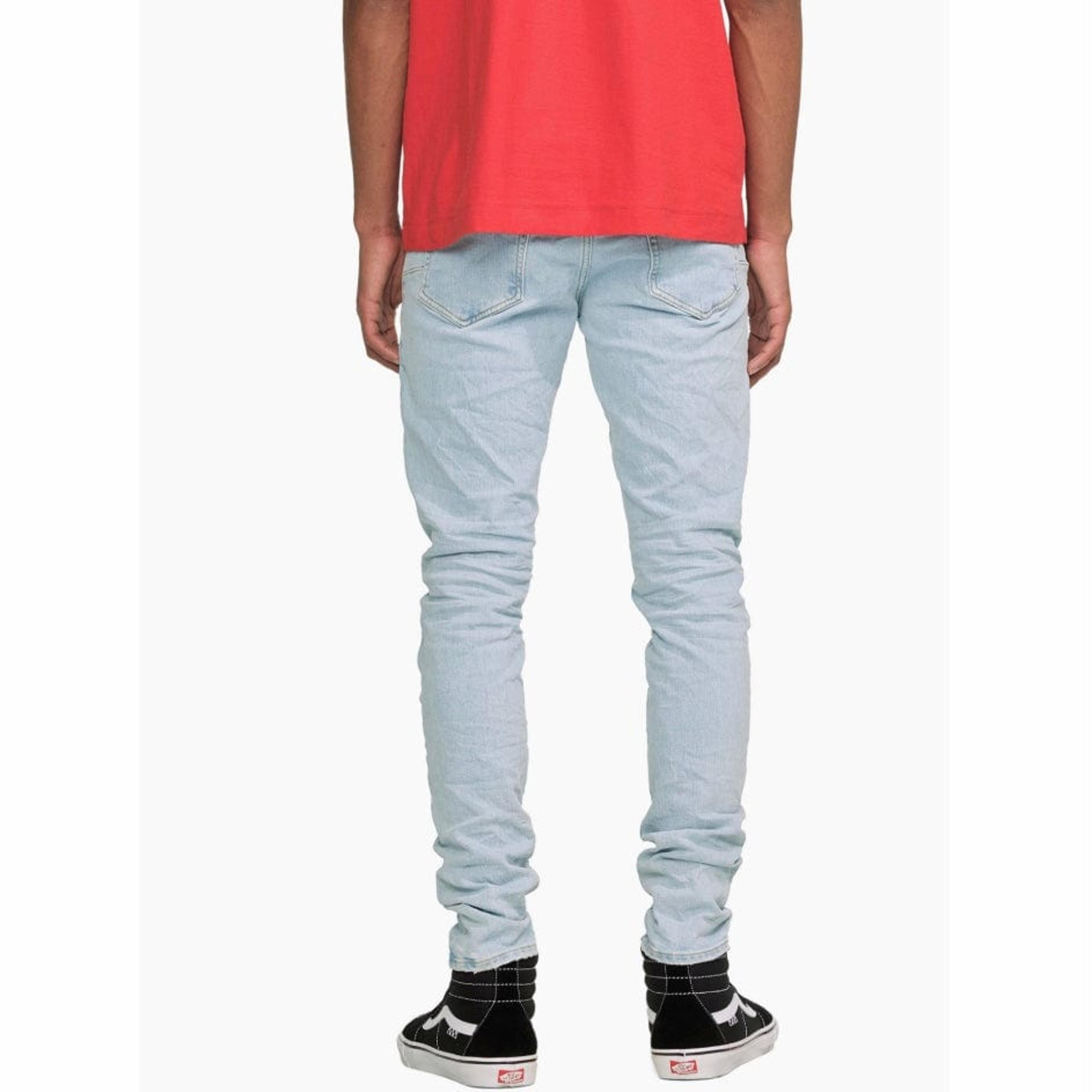 P001 LOW RISE SKINNY JEAN - Light Indigo Paint