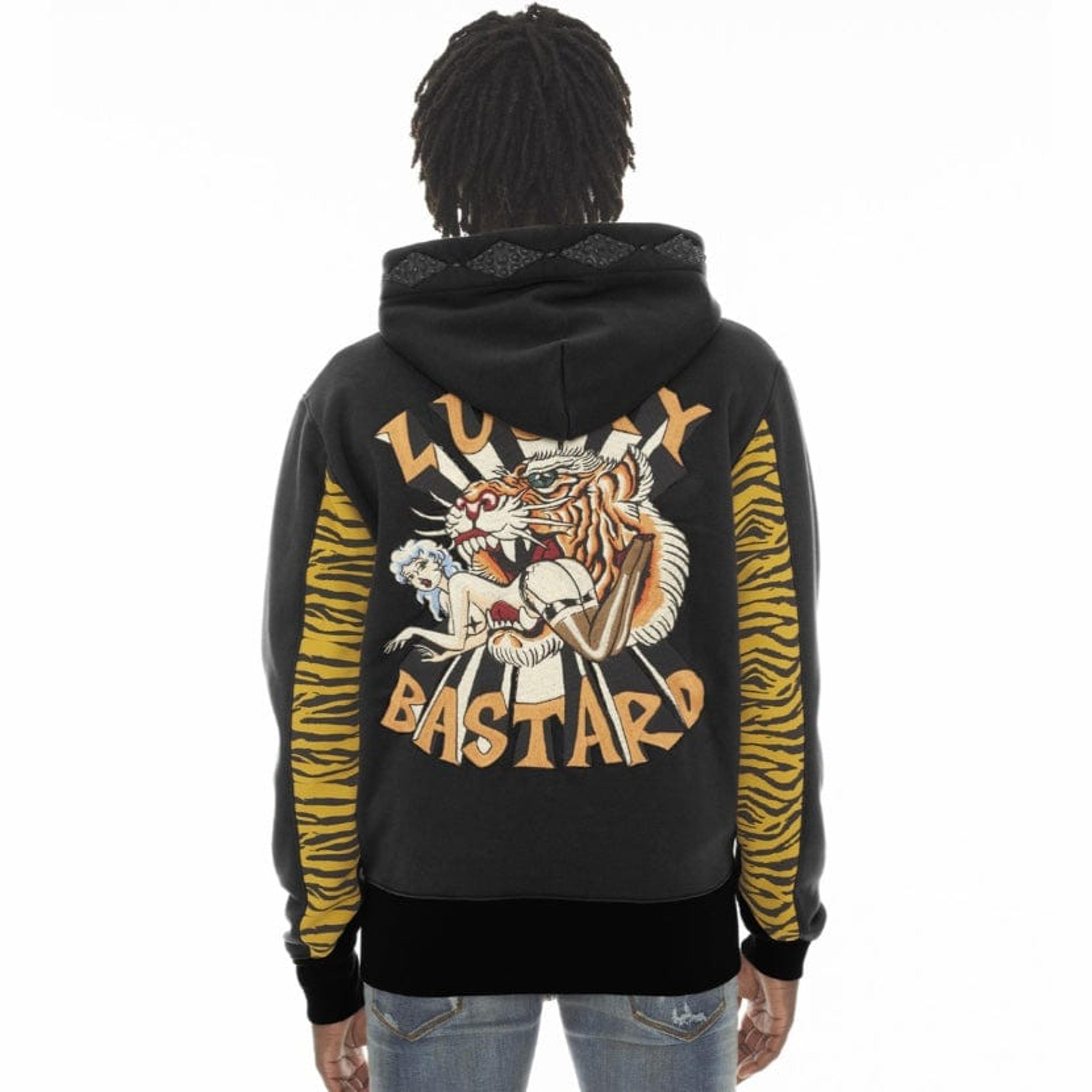 Alternate View 1 of Cult Of Individuality Tiger Full Zip Hoodie (Black) 622A2-ZH96A