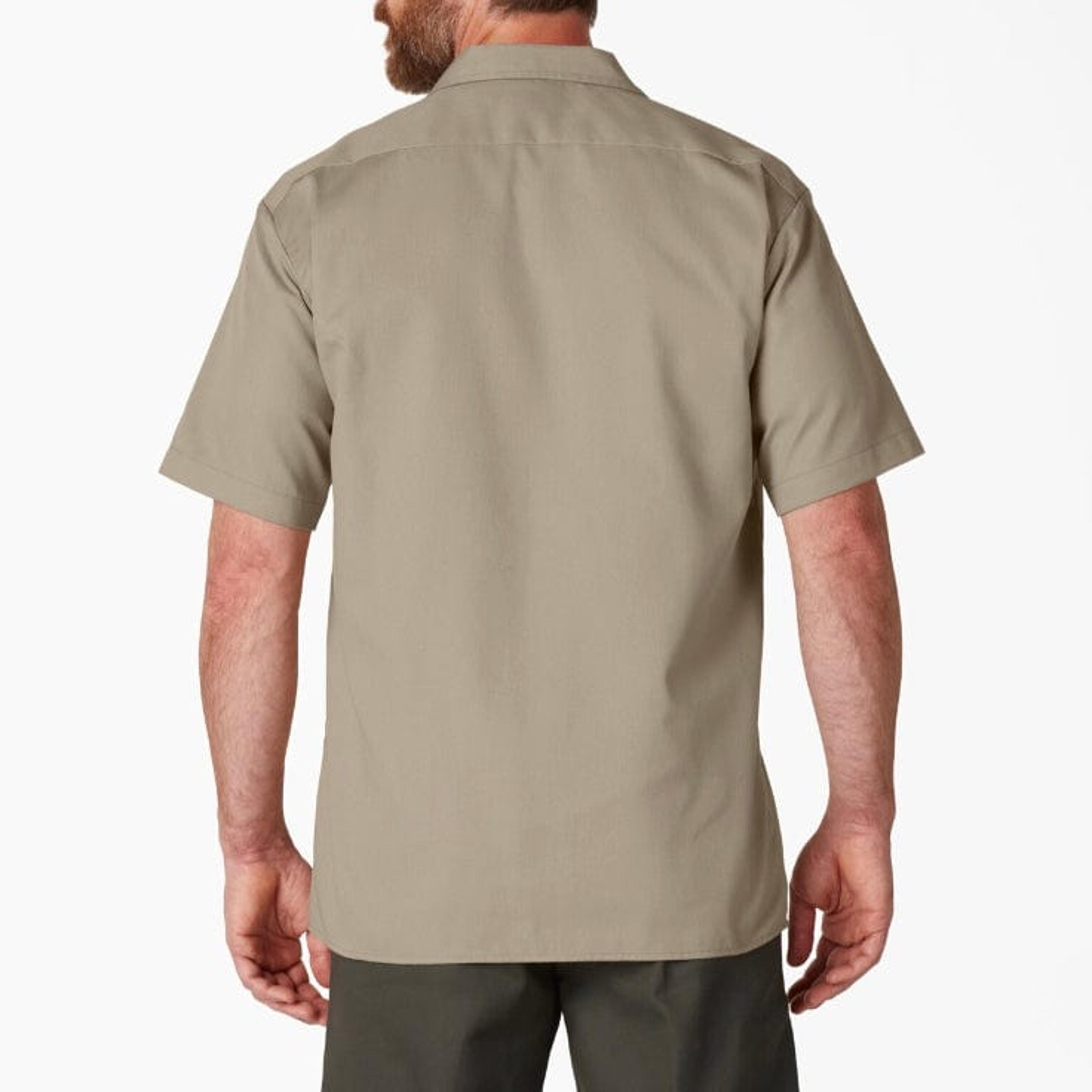 Alternate View 2 of Dickies Short Sleeve Twill Work Shirt (Desert Khaki) 1574DS