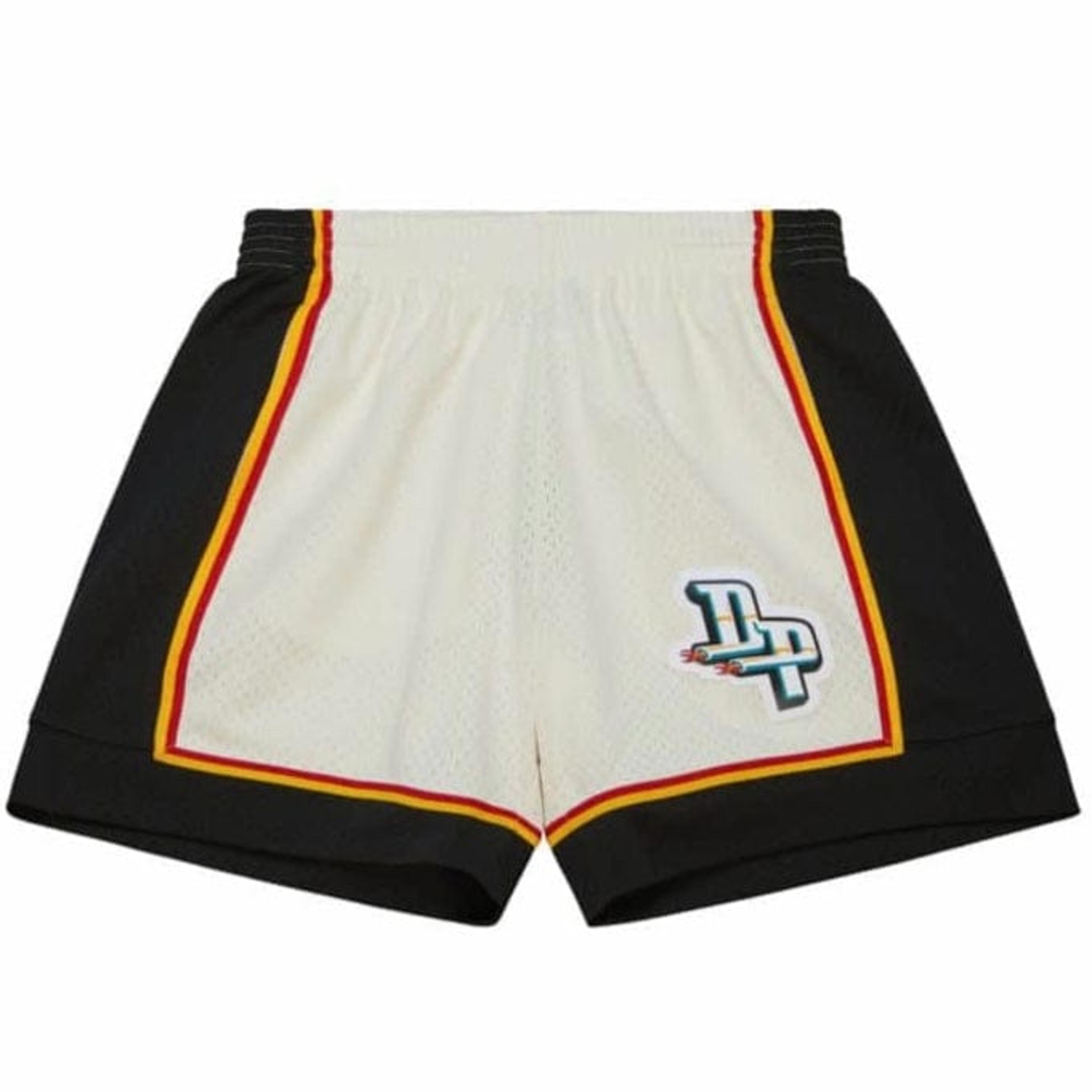 Mitchell & Ness Nba Detroit Pistons Swingman Shorts (Off White C