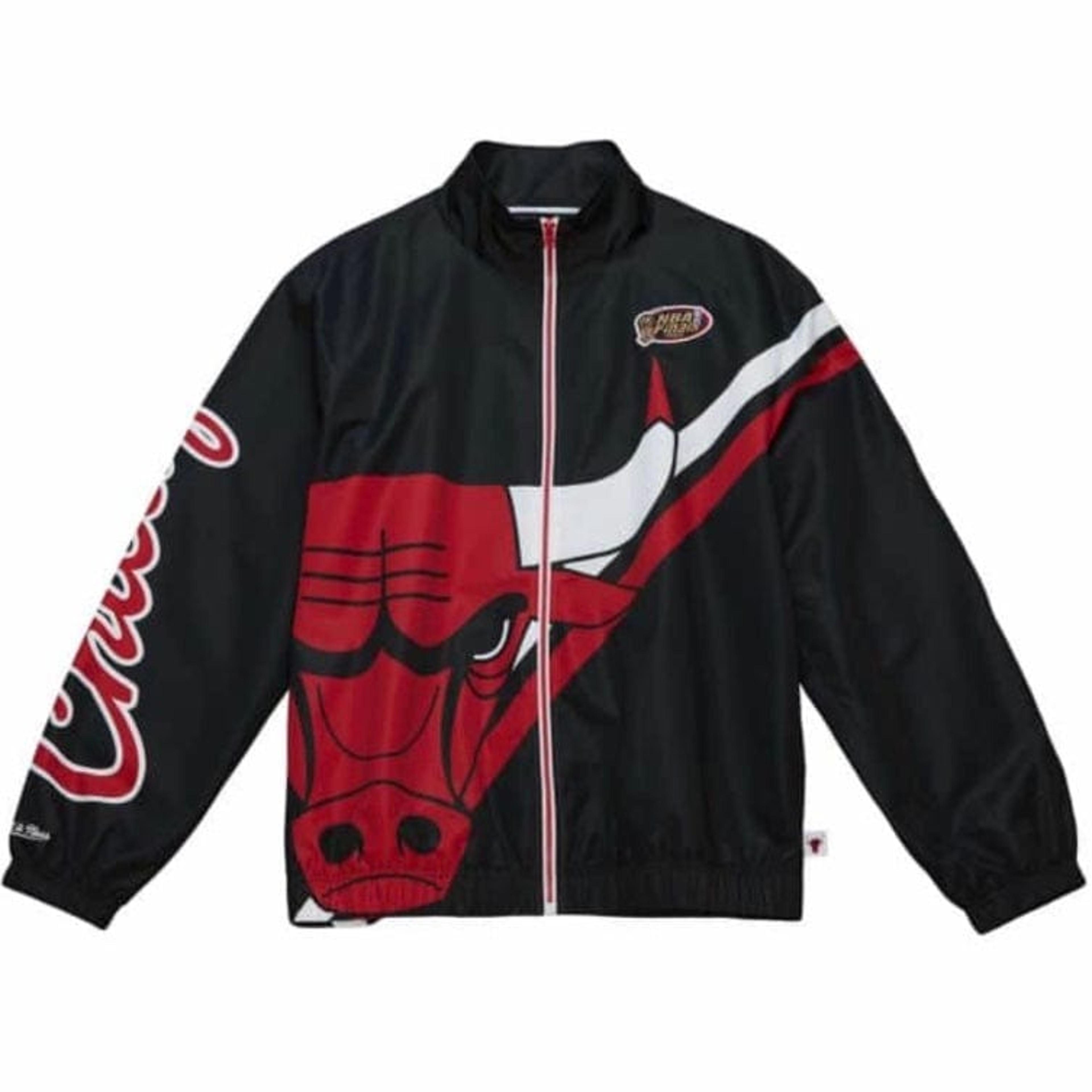 Mitchell & Ness NBA Chicago Bulls Exploded Logo Warm Up Jacket (