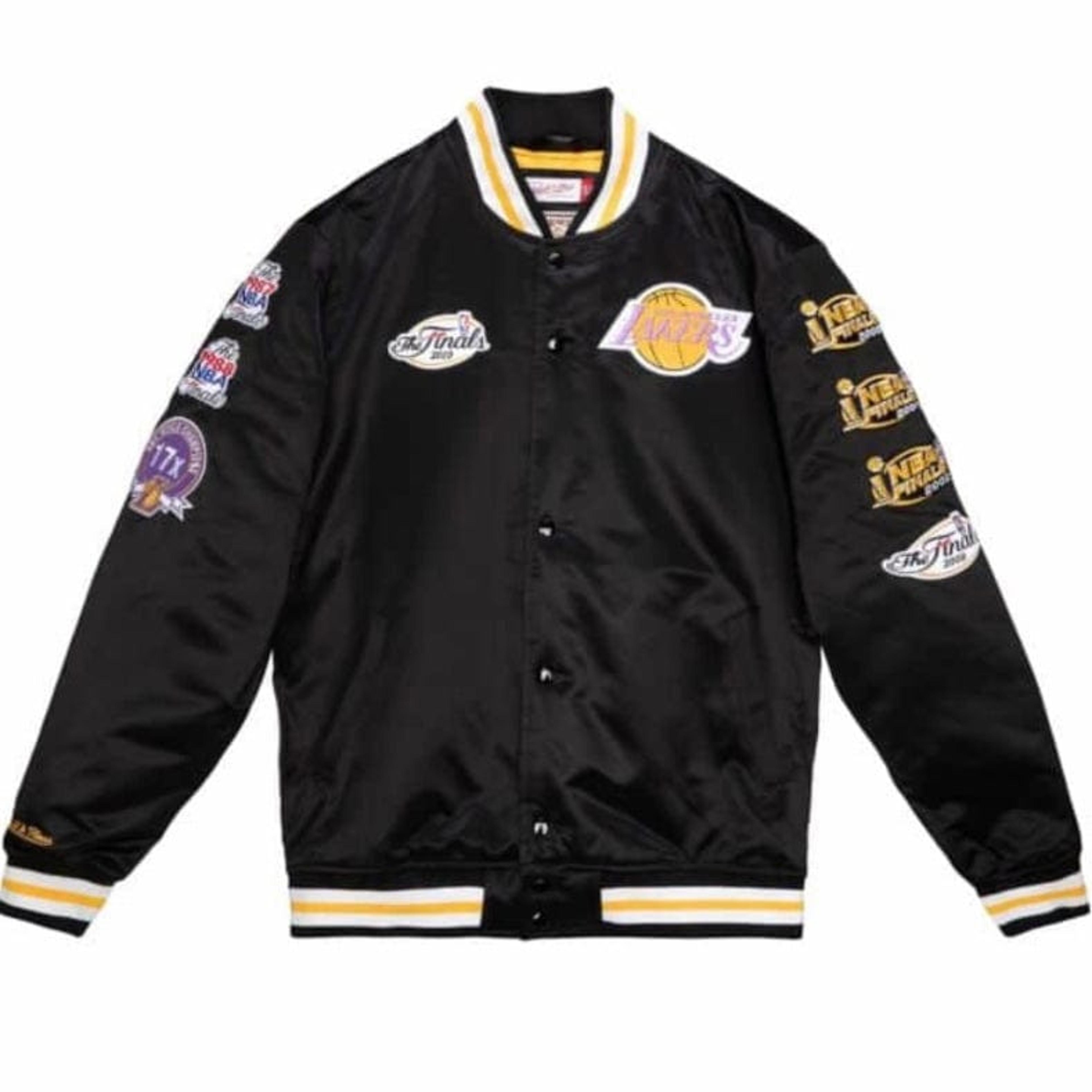 Mitchell & Ness Nba Los Angeles Lakers Champ City Satin Jacket (