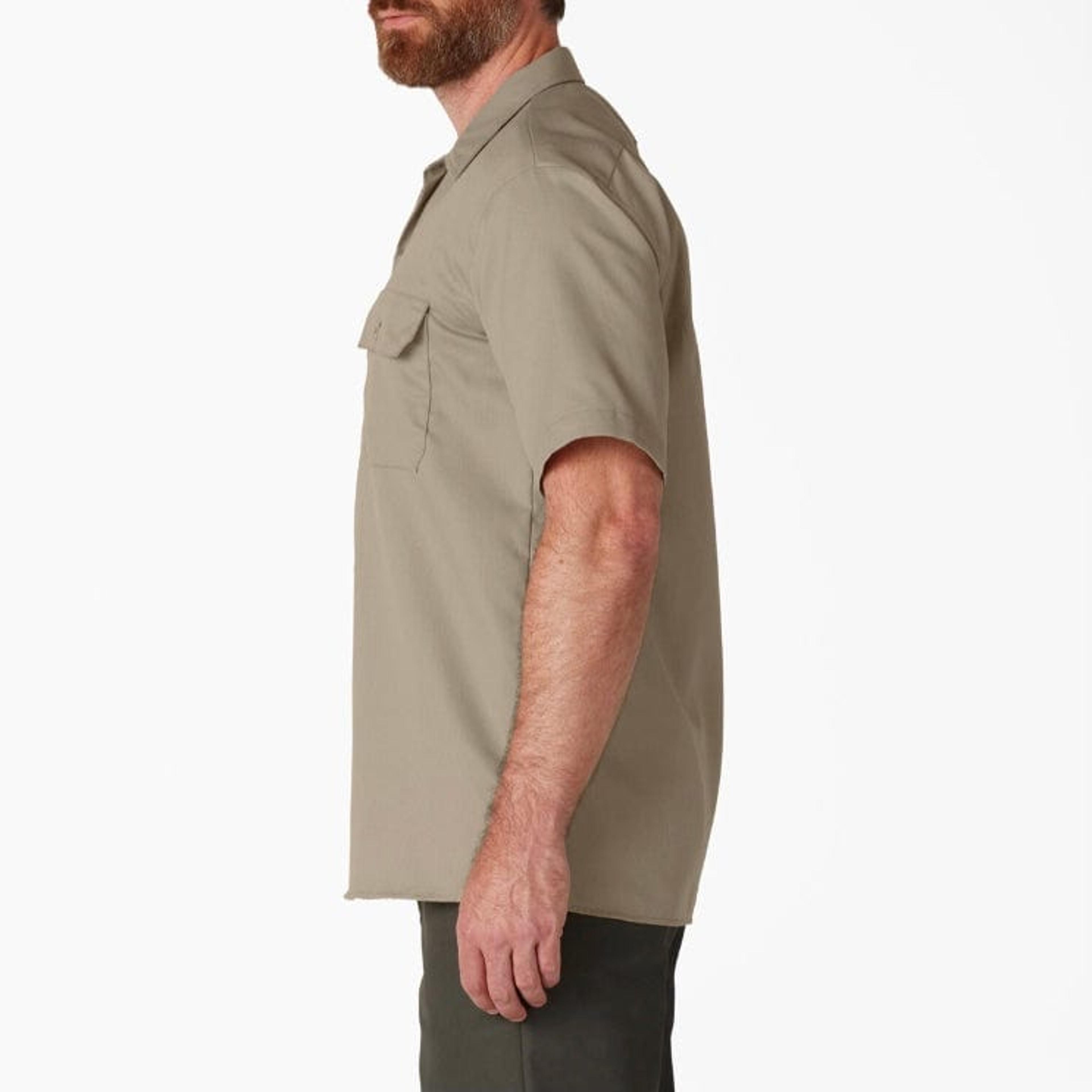Alternate View 1 of Dickies Short Sleeve Twill Work Shirt (Desert Khaki) 1574DS