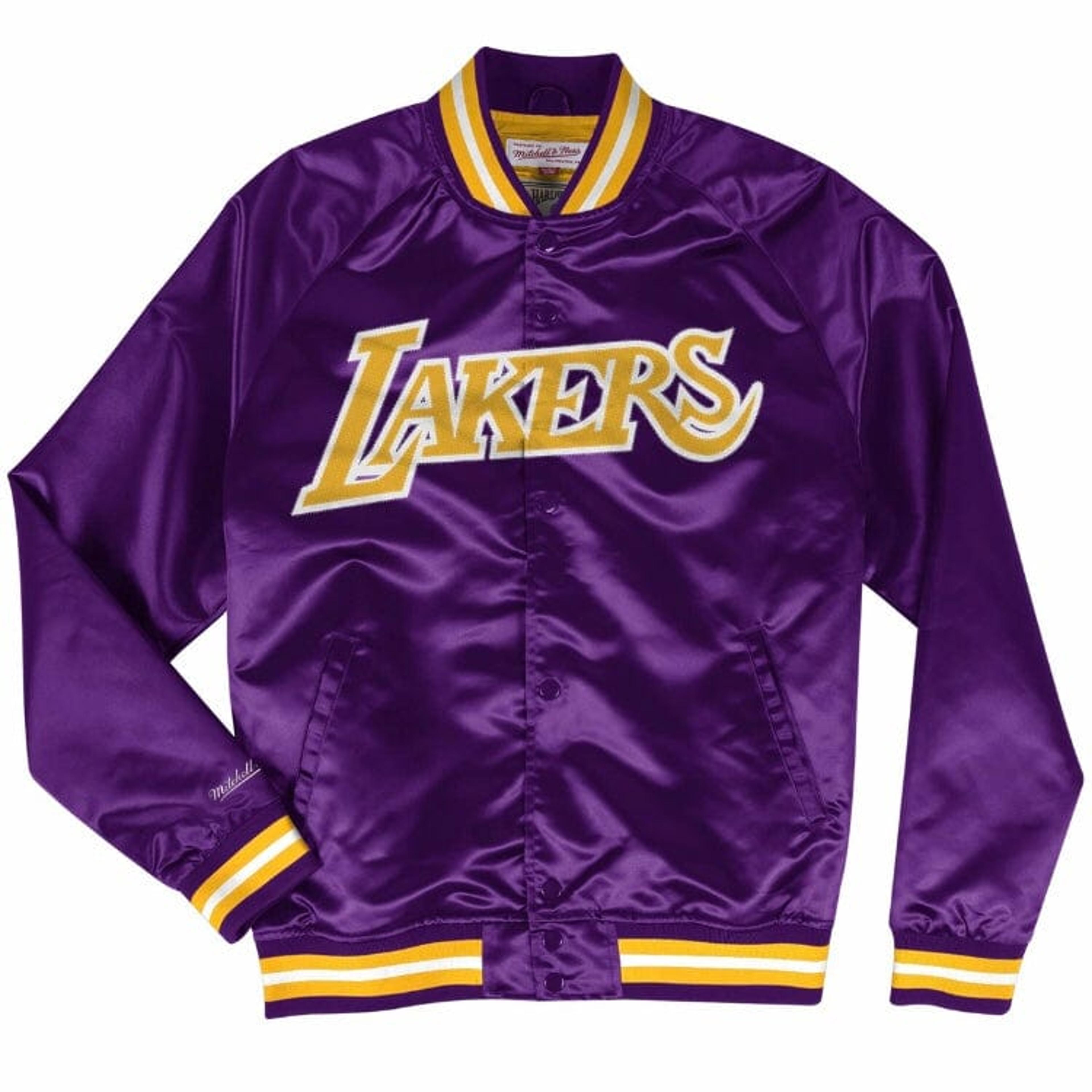 Mitchell & Ness Nba Los Angeles Lakers Lightweight Satin Jacket 