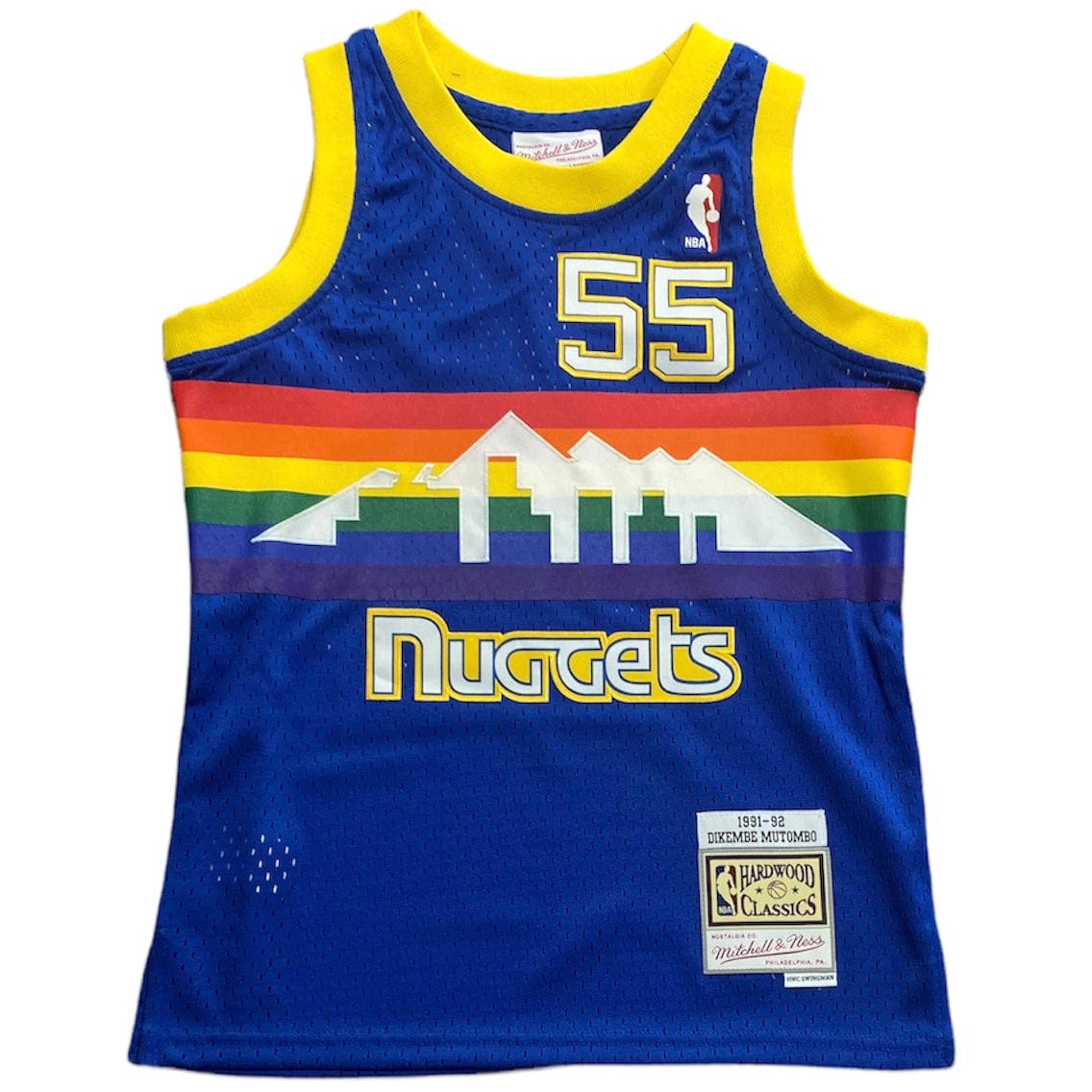  Mitchell & Ness NBA Swingman Road Jersey Nuggets 03