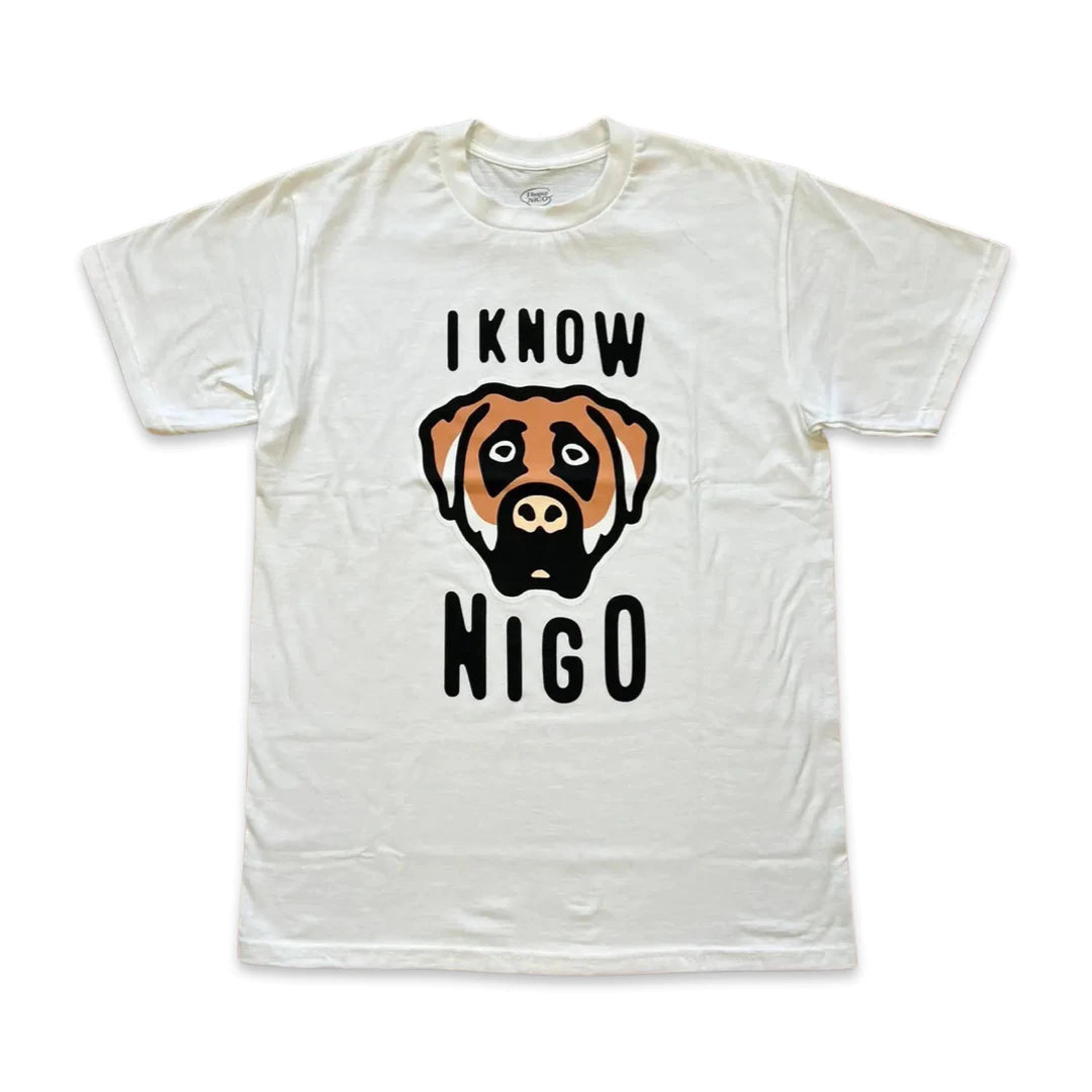 Alternate View 1 of I Know Nigo Dog Head T-Shirt - White