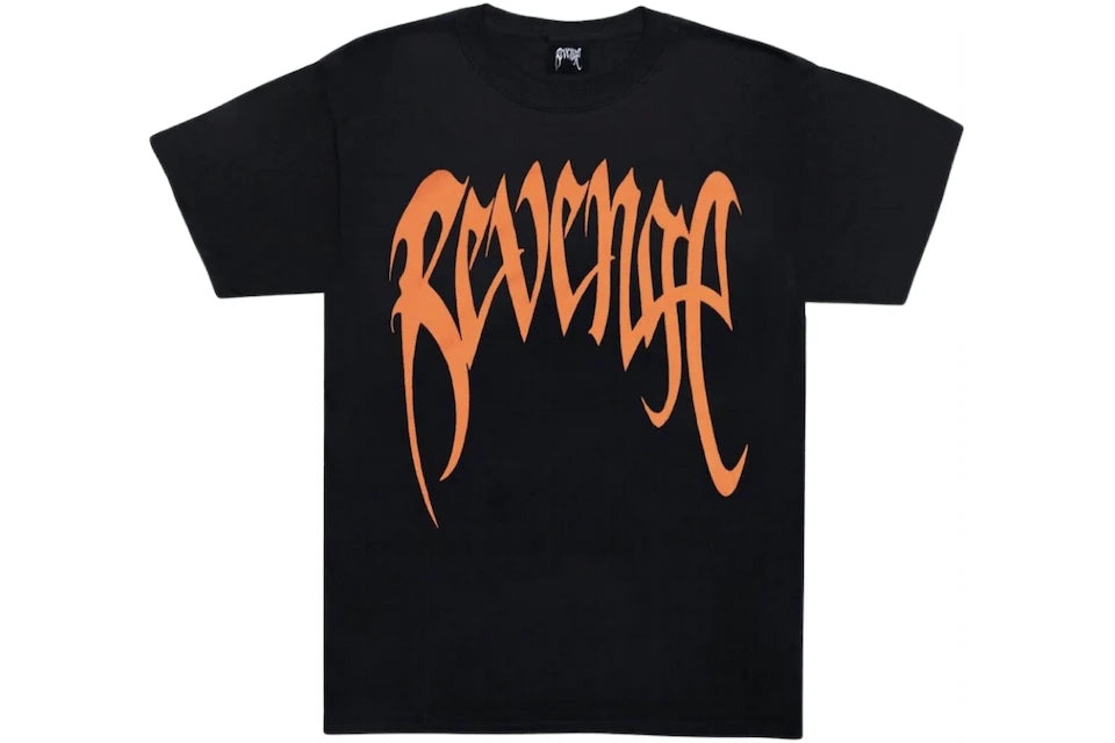 Revenge Orange Arch T-Shirt - Black