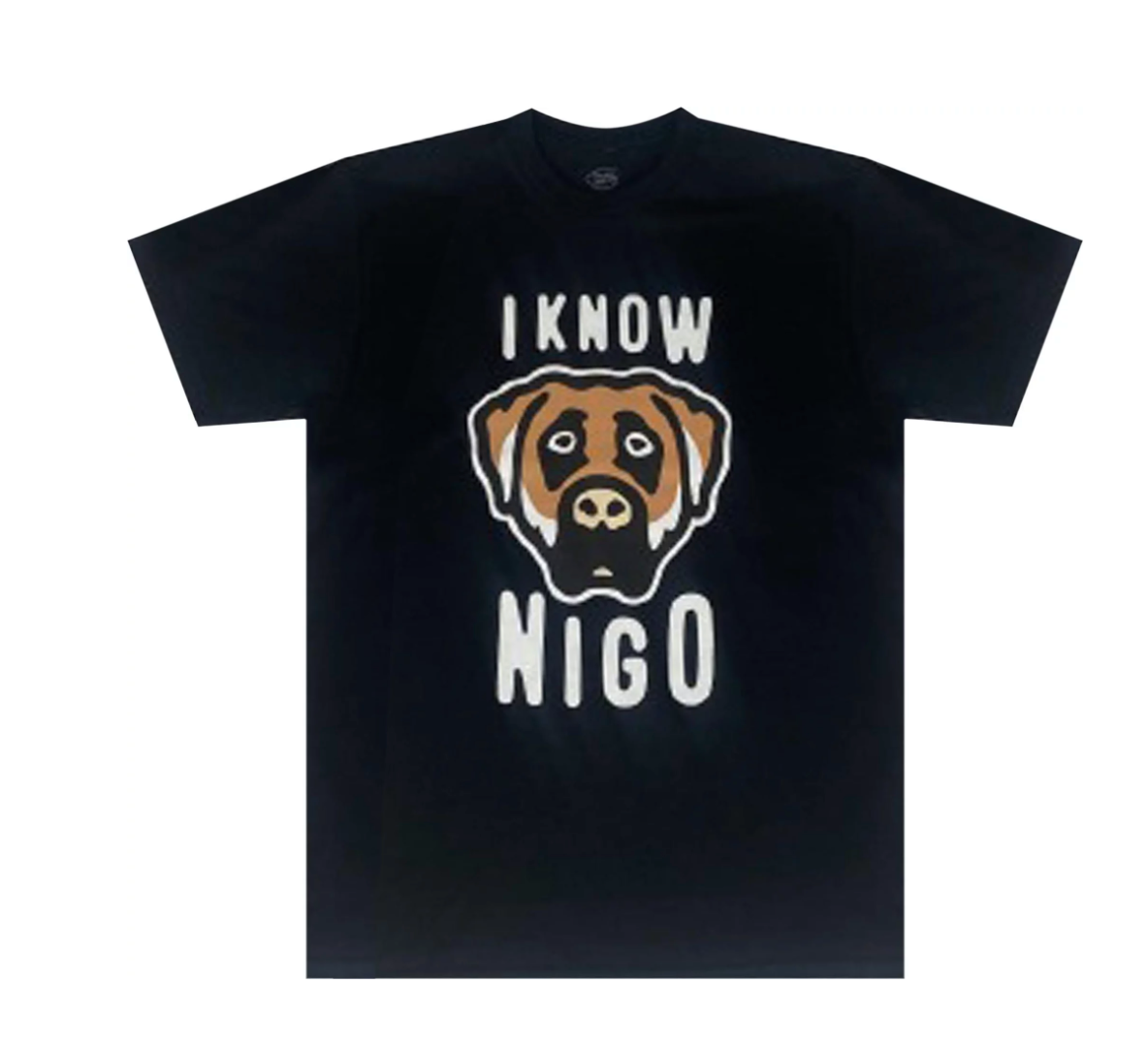 I Know Nigo Dog Head T-Shirt - Black