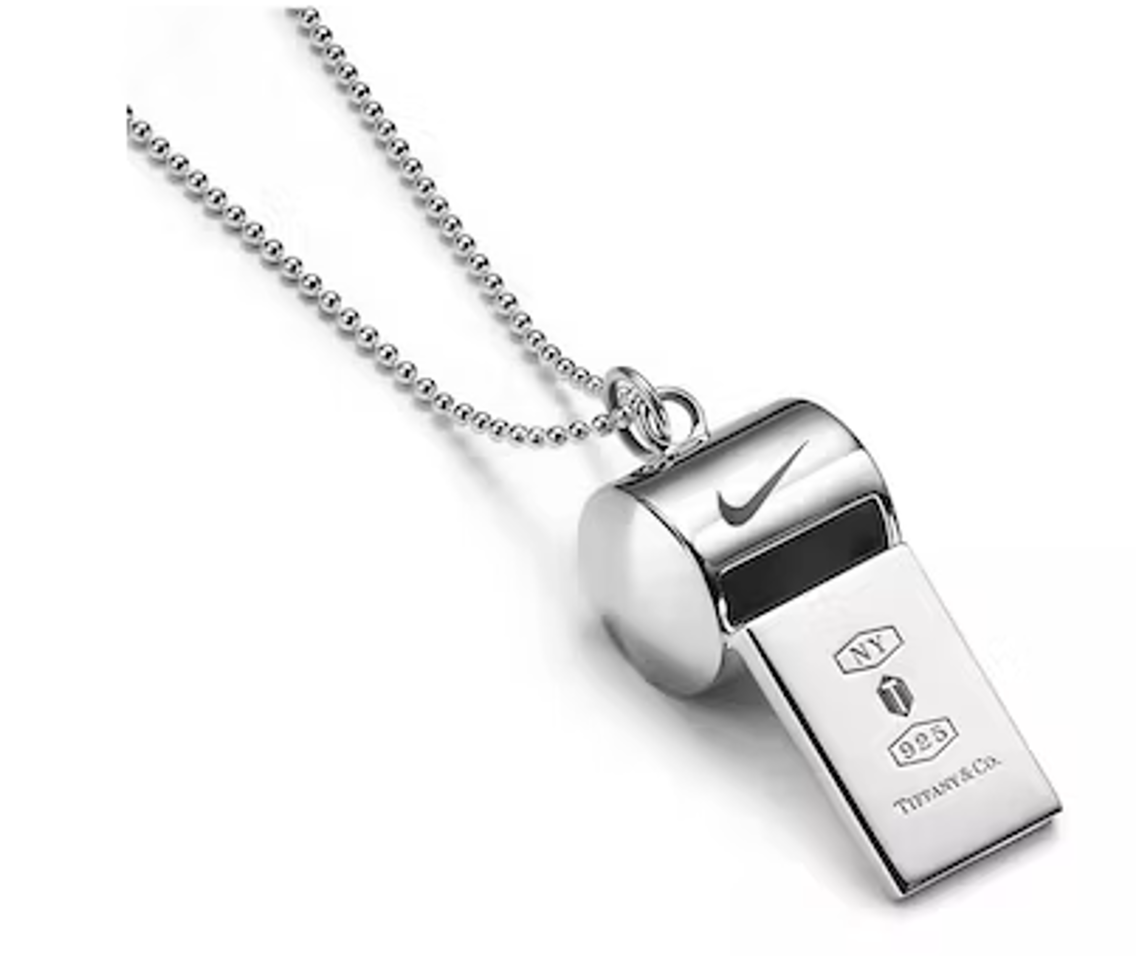 925 Sterling Silver Nike Logo Necklace in 2023
