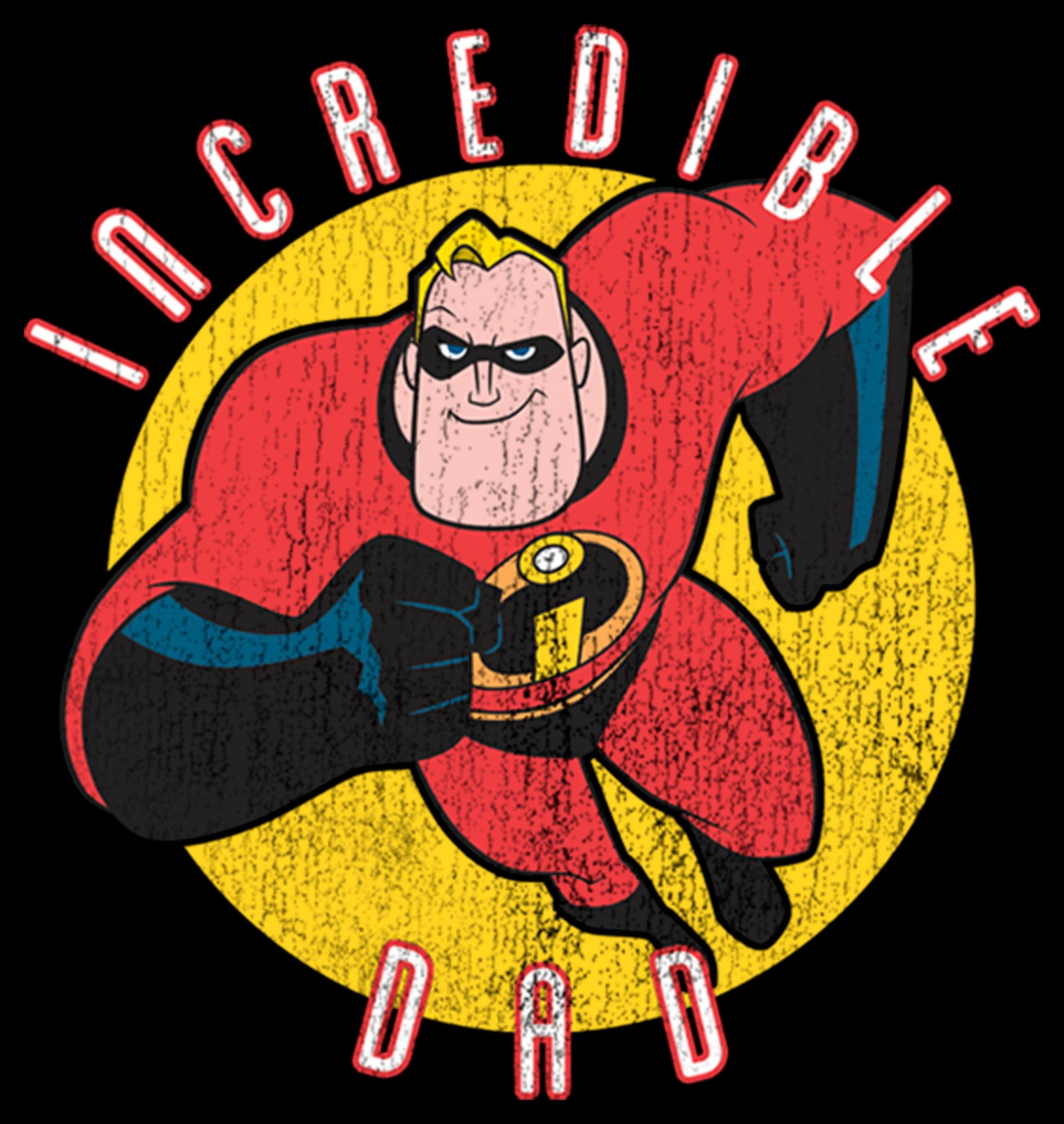 Alternate View 1 of Men's The Incredibles Distressed Mr. Incredible Dad T-Shirt