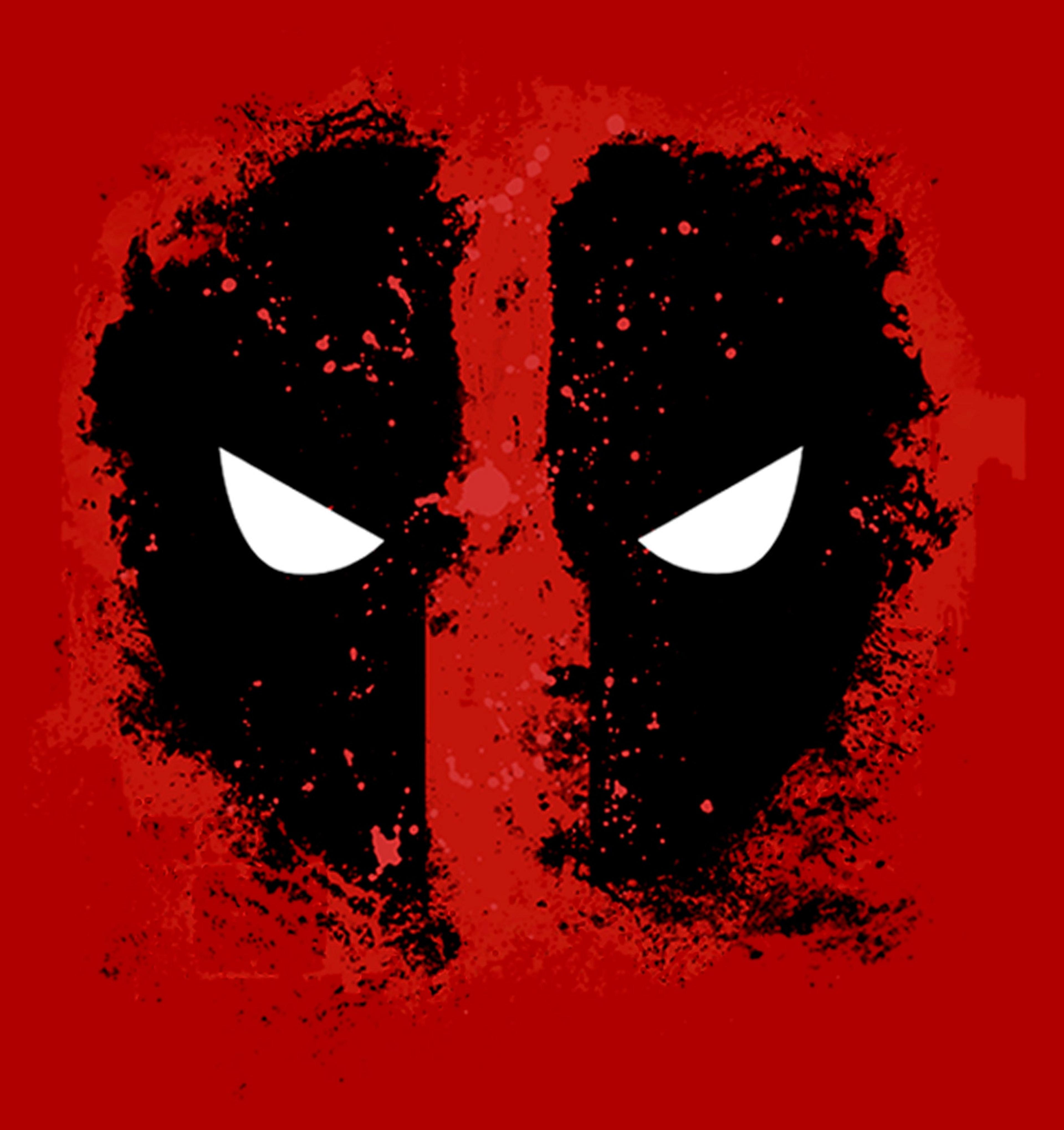 Alternate View 1 of Men's Marvel Deadpool Reverse Mask Splatter T-Shirt