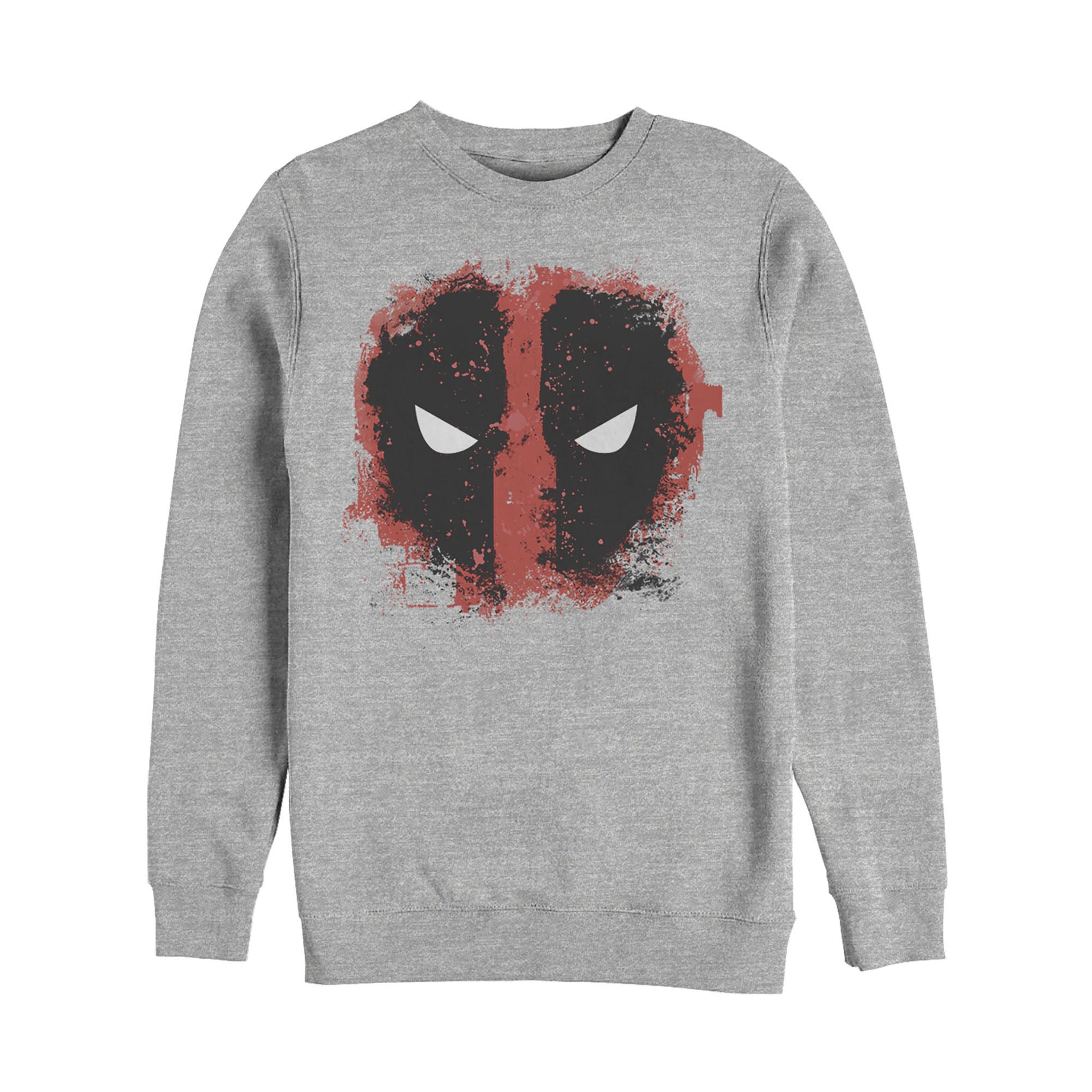 Men's Marvel Deadpool Reverse Mask Splatter Sweatshirt