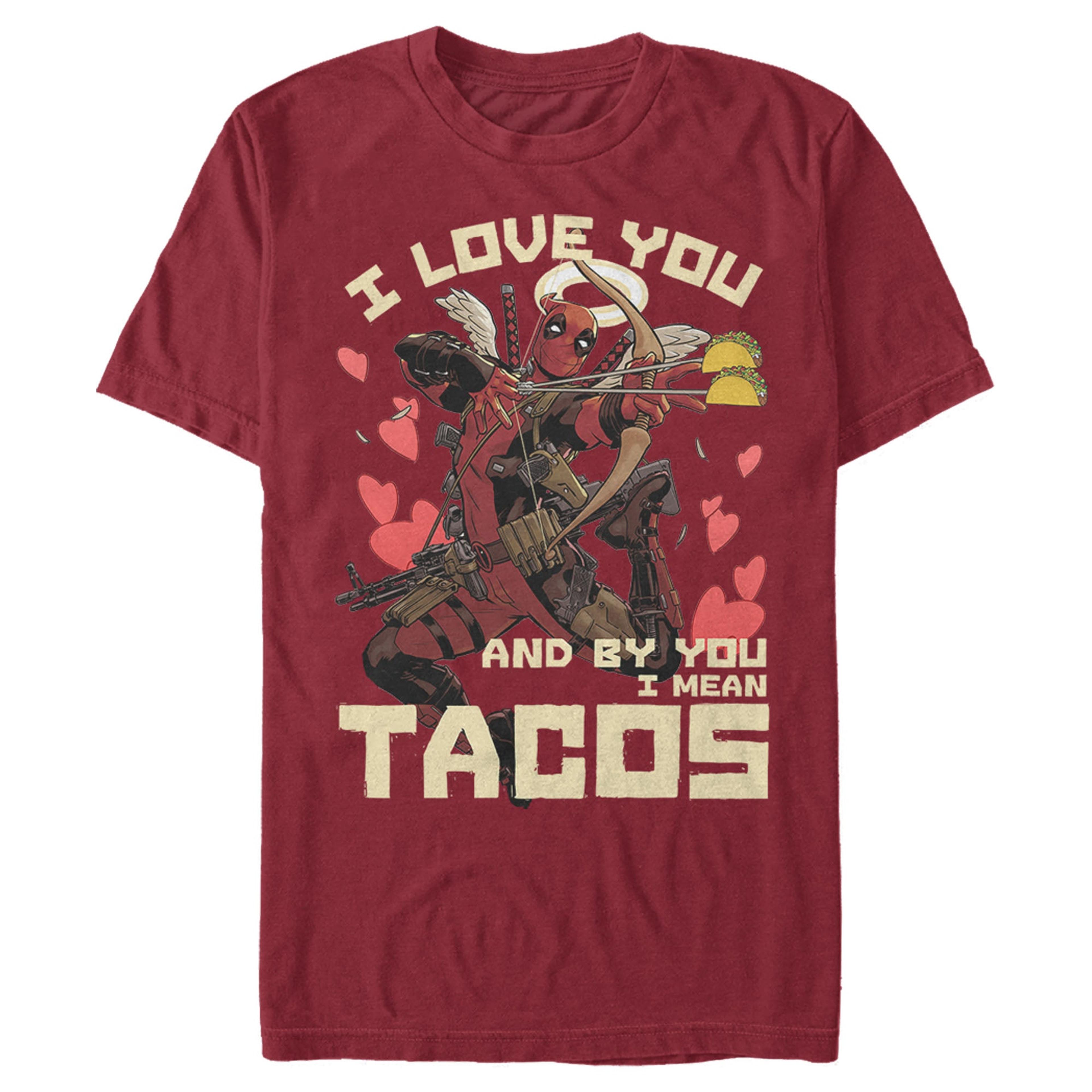 Alternate View 2 of Men's Marvel Deadpool Taco Cupid T-Shirt