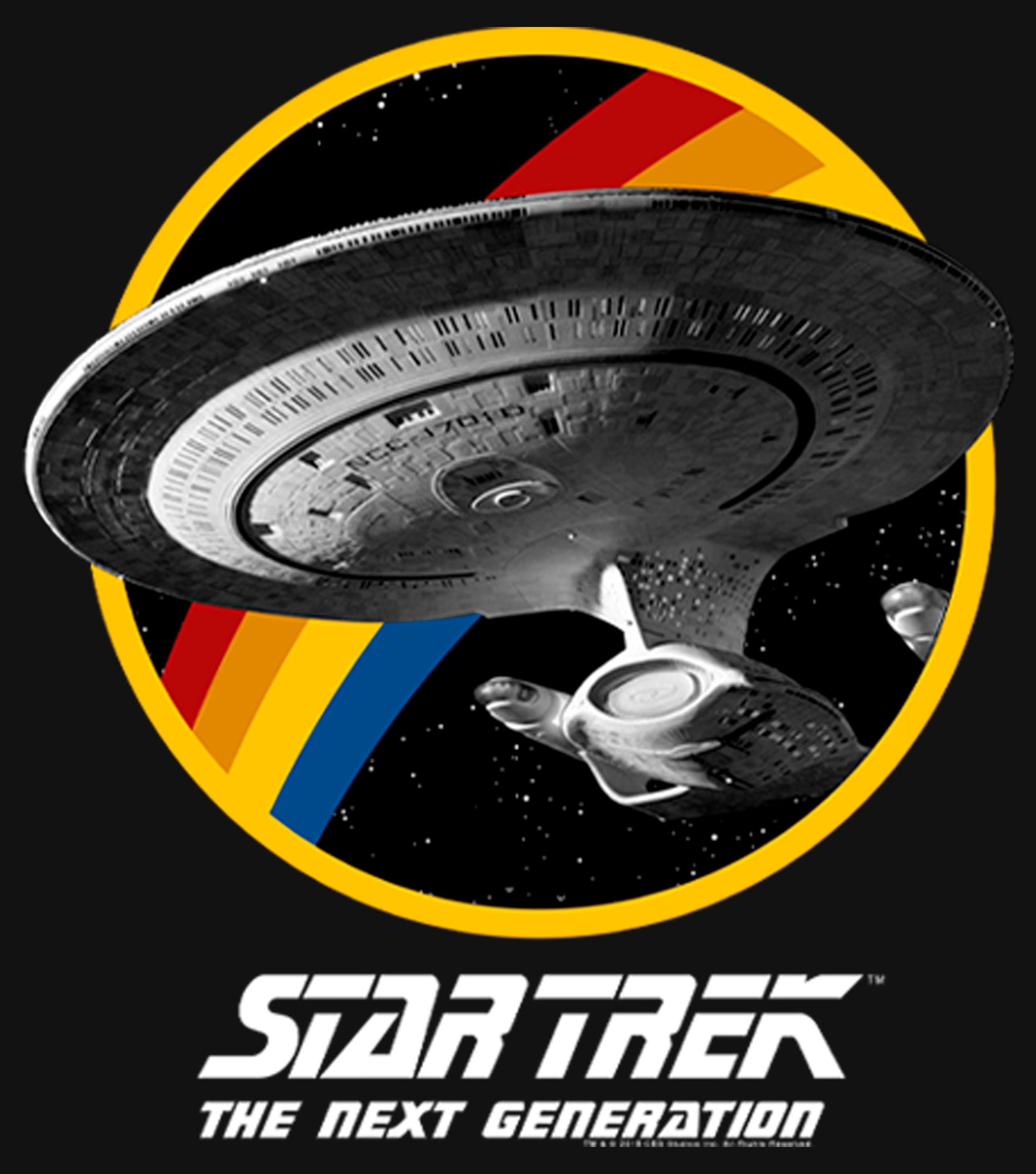 Alternate View 1 of Girl's Star Trek: The Next Generation Rainbow USS Enterprise Cir