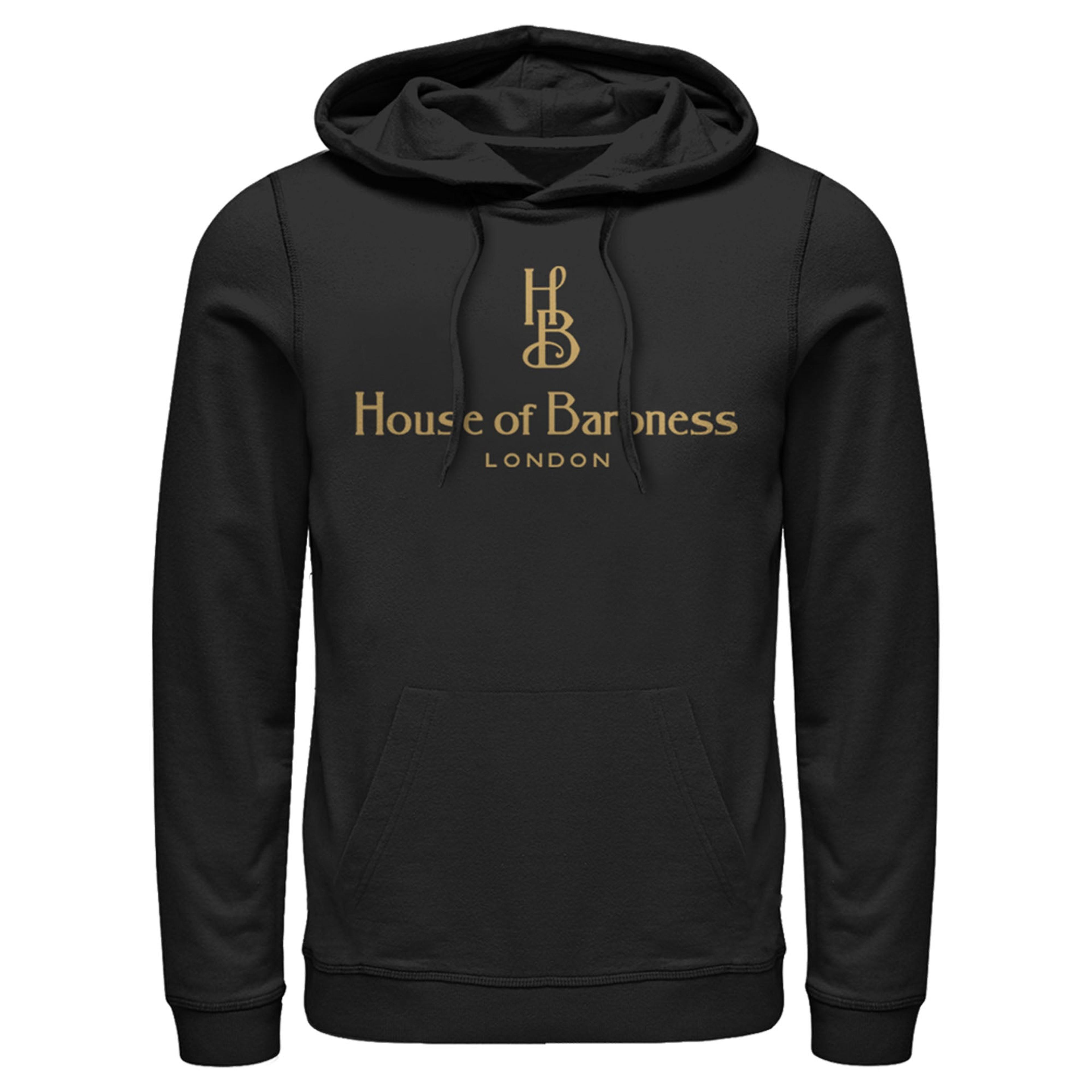 Men's Cruella House of Baroness London Logo Gold Pull Over Hoodi