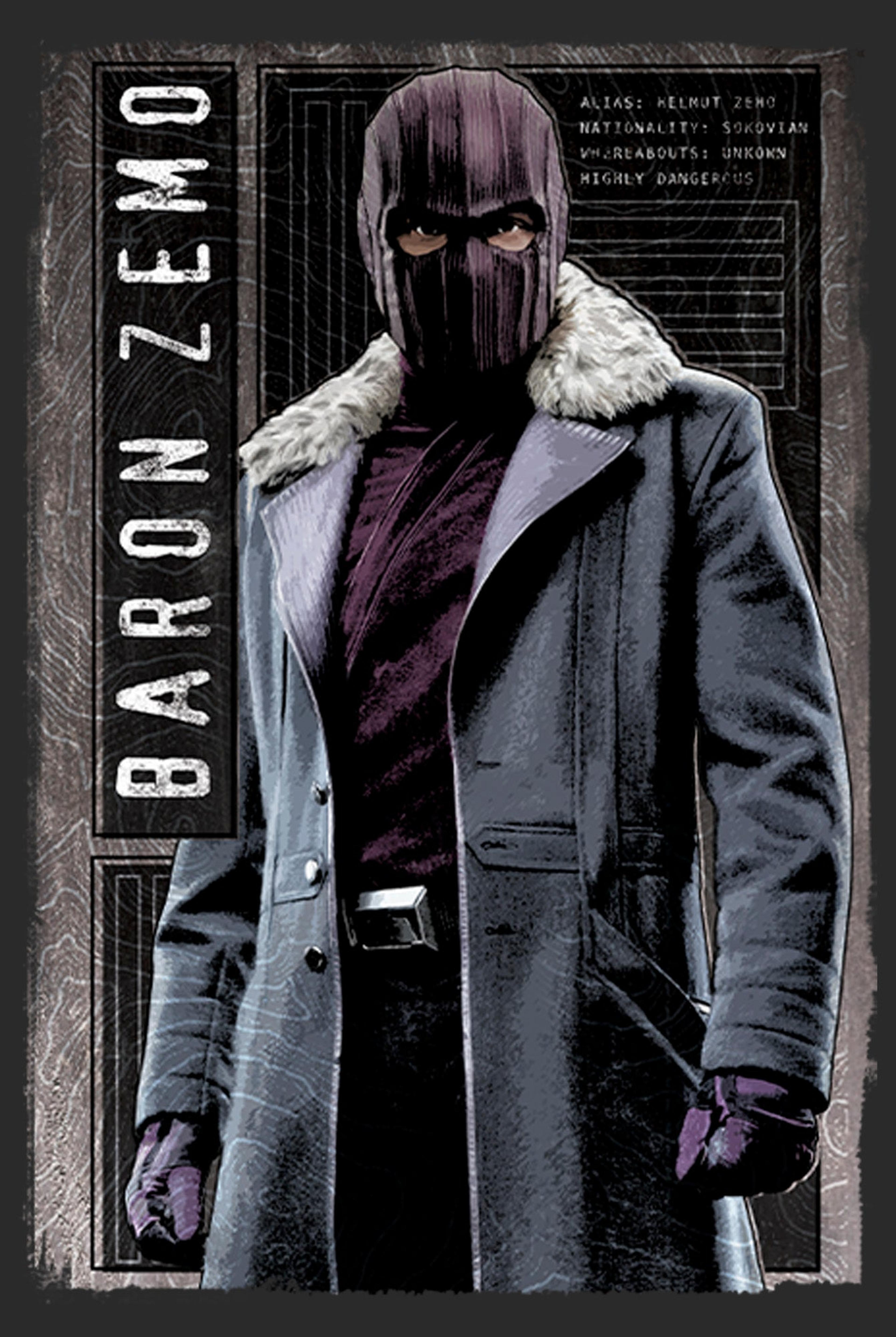 Alternate View 1 of Men's Marvel The Falcon and the Winter Soldier Baron Zemo is Rea