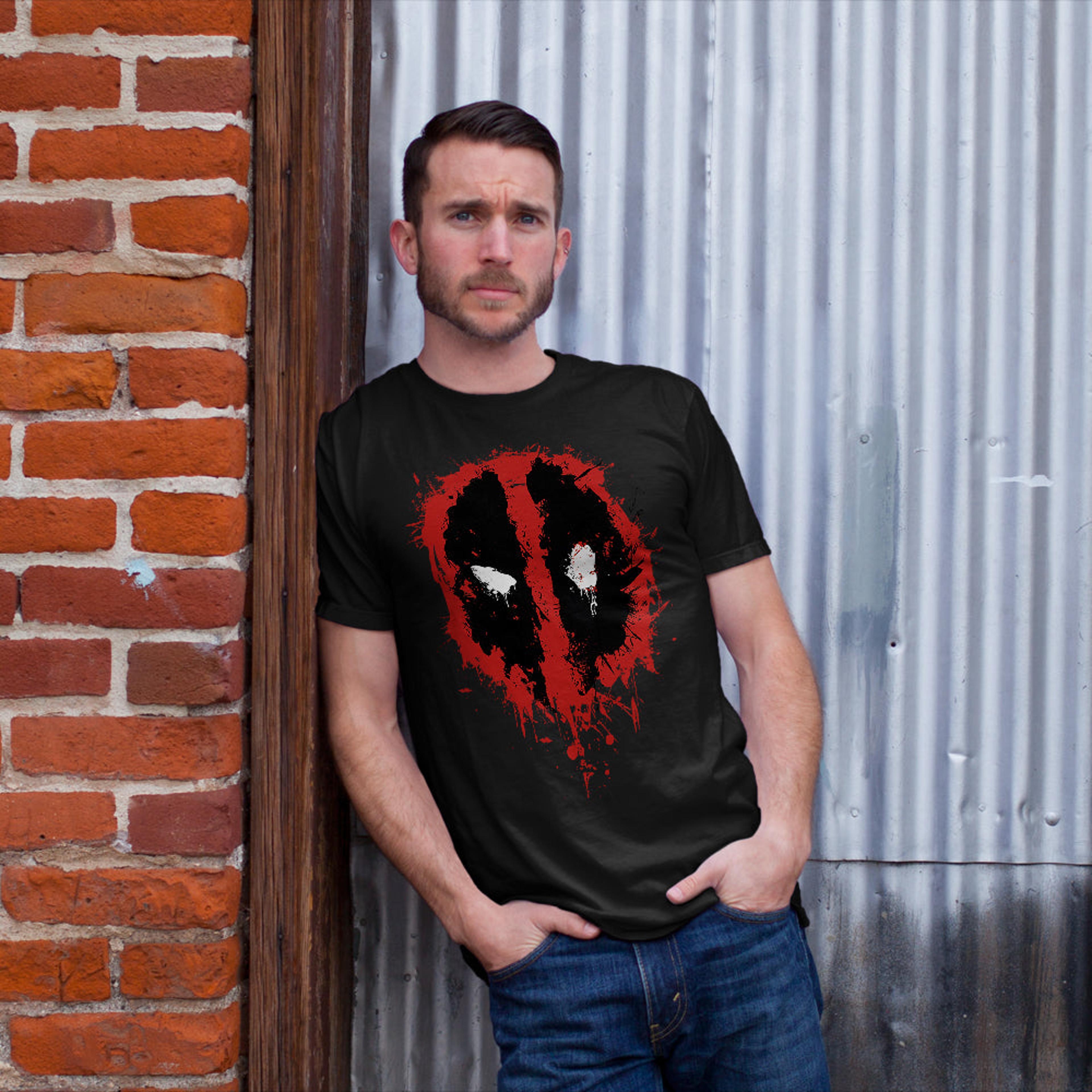 Alternate View 1 of Men's Marvel Deadpool Splatter Icon T-Shirt