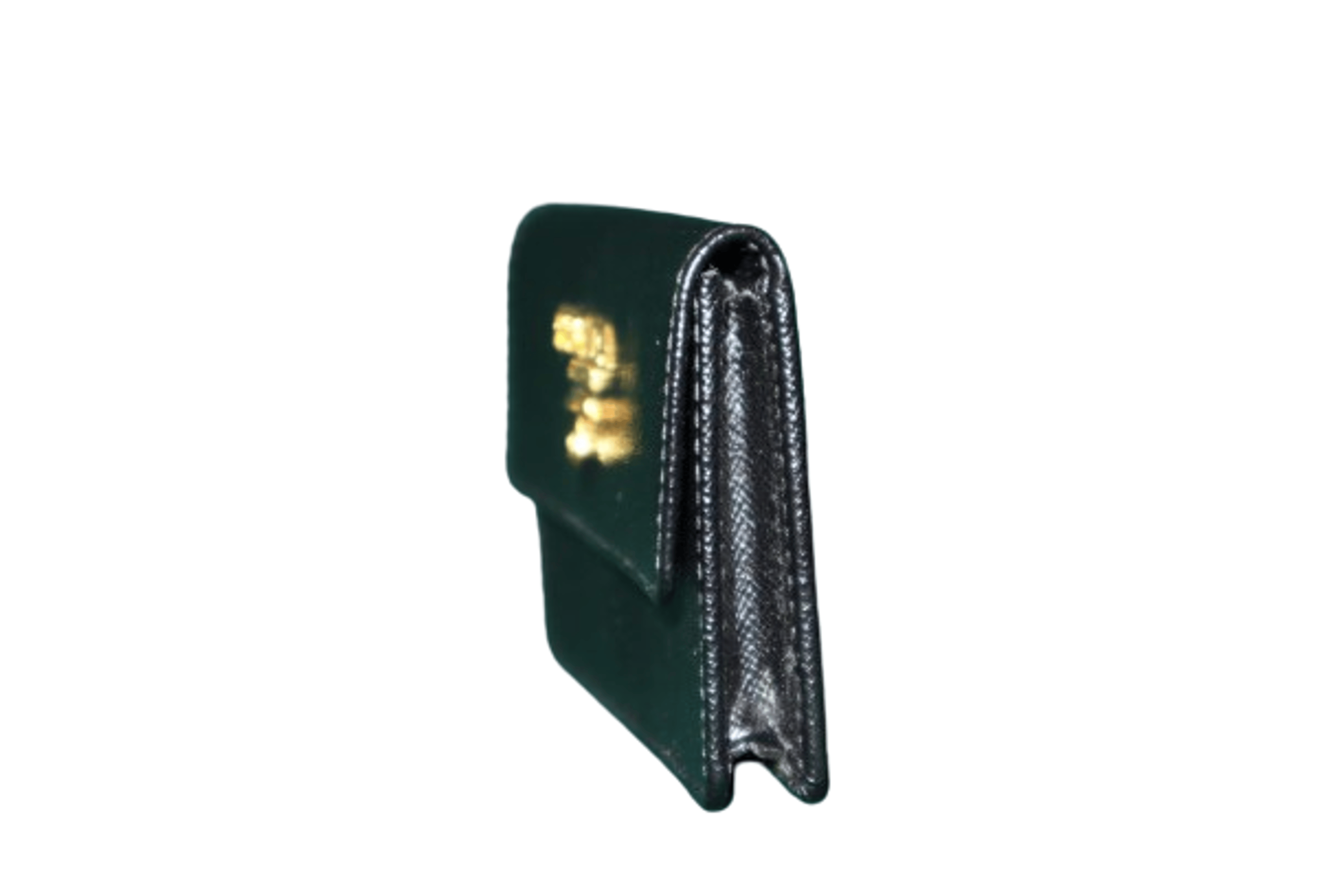 Alternate View 4 of Prada Black Saffiano Leather Flap Card Holder NEW