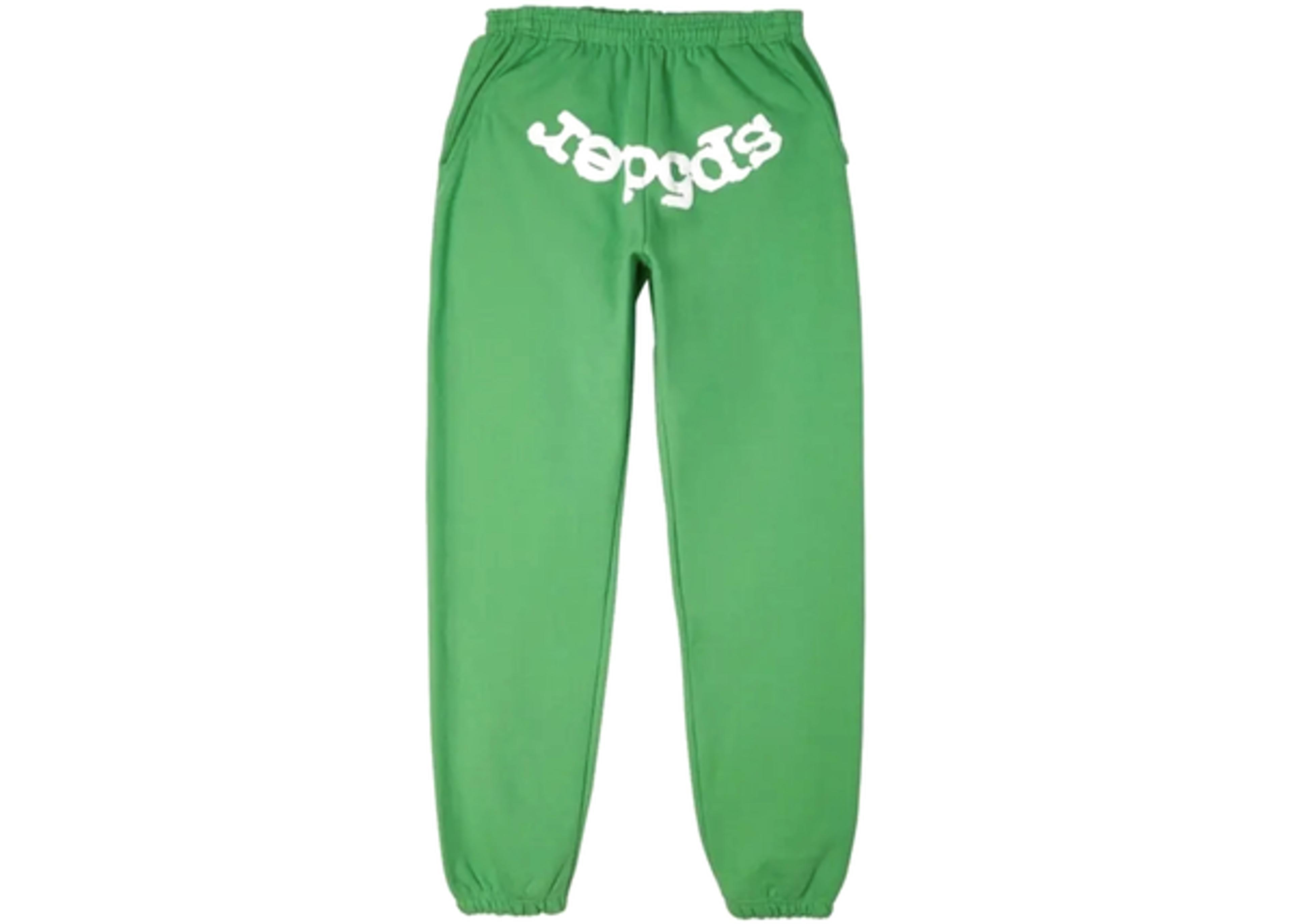SP5DER Young Thug Websuit Sweatpants Green