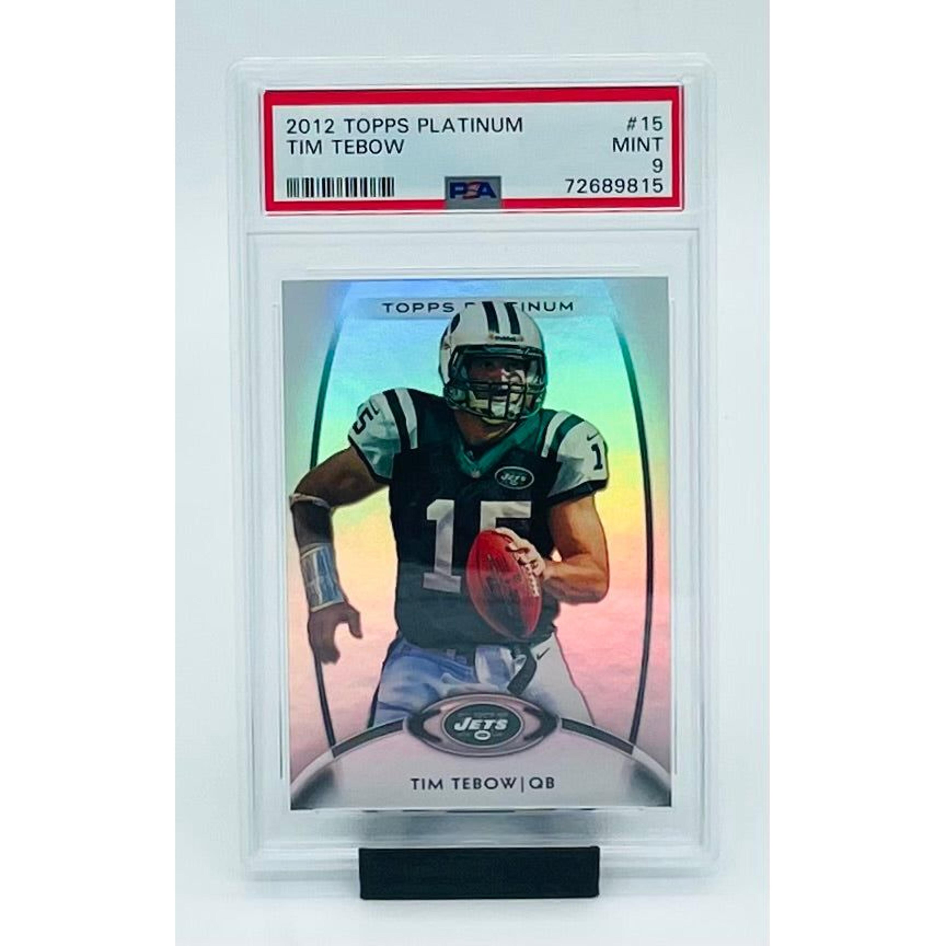 NTWRK - 2012 Topps Platinum Football Tim Tebow Base PSA 9