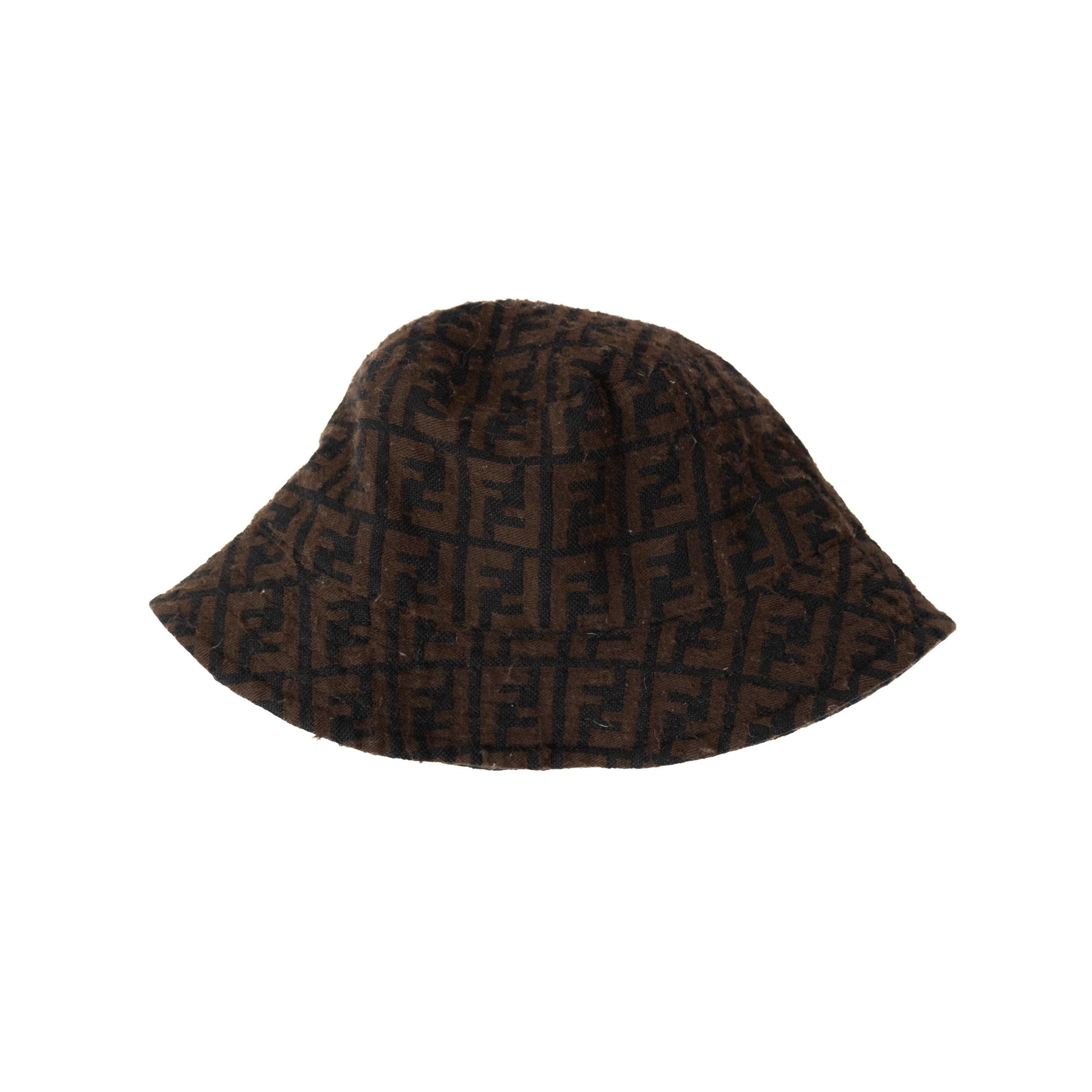 Fendi Monogram Brown Bucket Hat